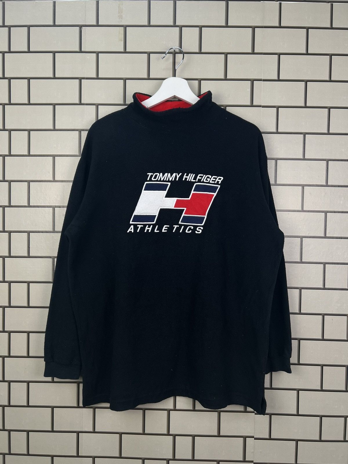Tommy Hilfiger Tommy Hilfinger Athletic Spellout Logo Fleece Jacket Size US M / EU 48-50 / 2 - 1 Thumbnail