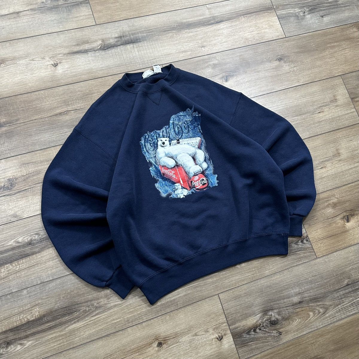 Coca Cola Vintage 1999 Coca Cola Polar Bear Crewneck Sweatshirt Size US L / EU 52-54 / 3 - 2 Thumbnail