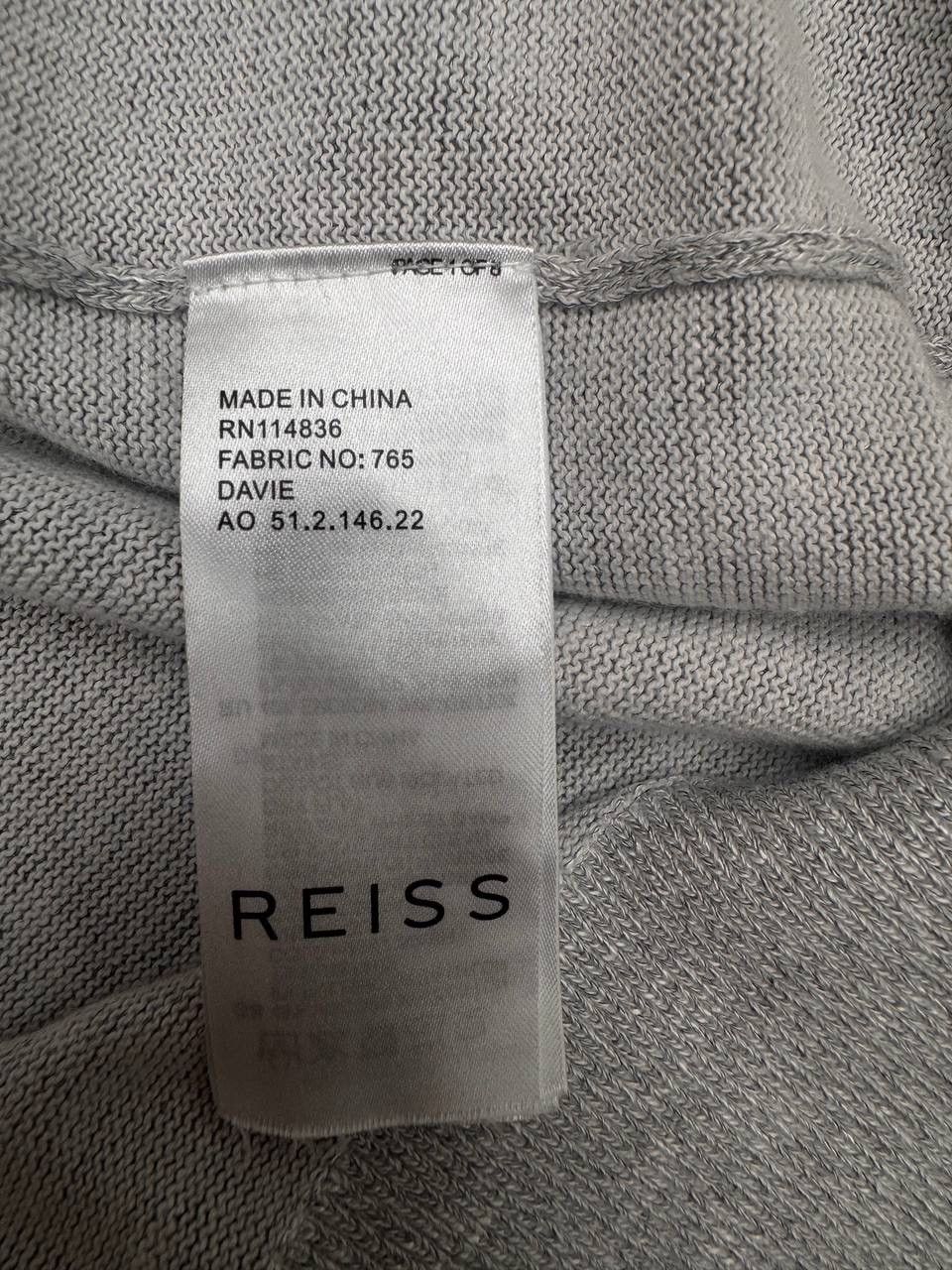 Reiss Reiss Men's Polo Sweater Grey Size L Size US L / EU 52-54 / 3 - 5 Thumbnail