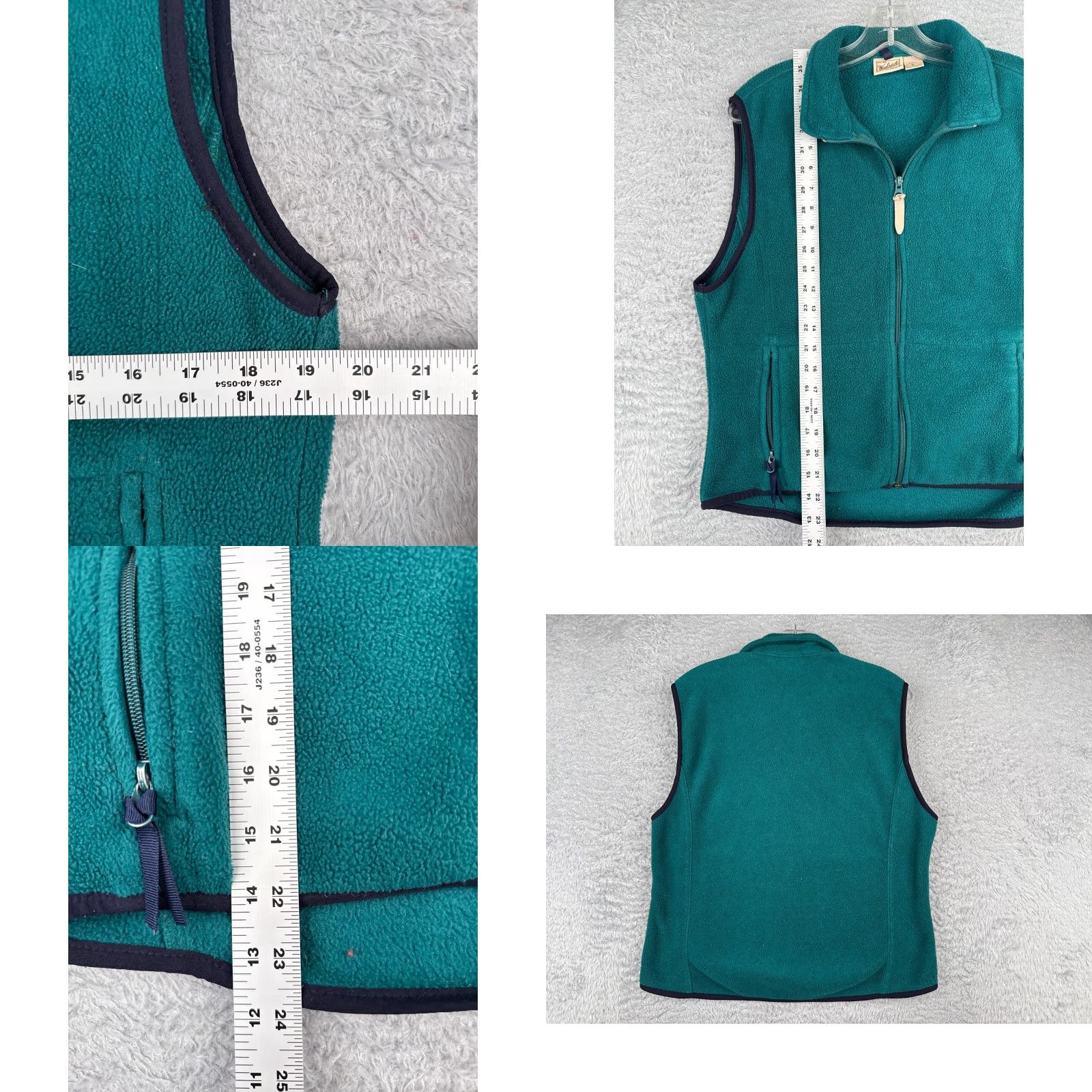 Vintage VINTAGE Woolrich Vest Women Medium Teal Full Zip Long Sleeve Polyester Fleece Size M / US 6-8 / IT 42-44 - 8 Thumbnail