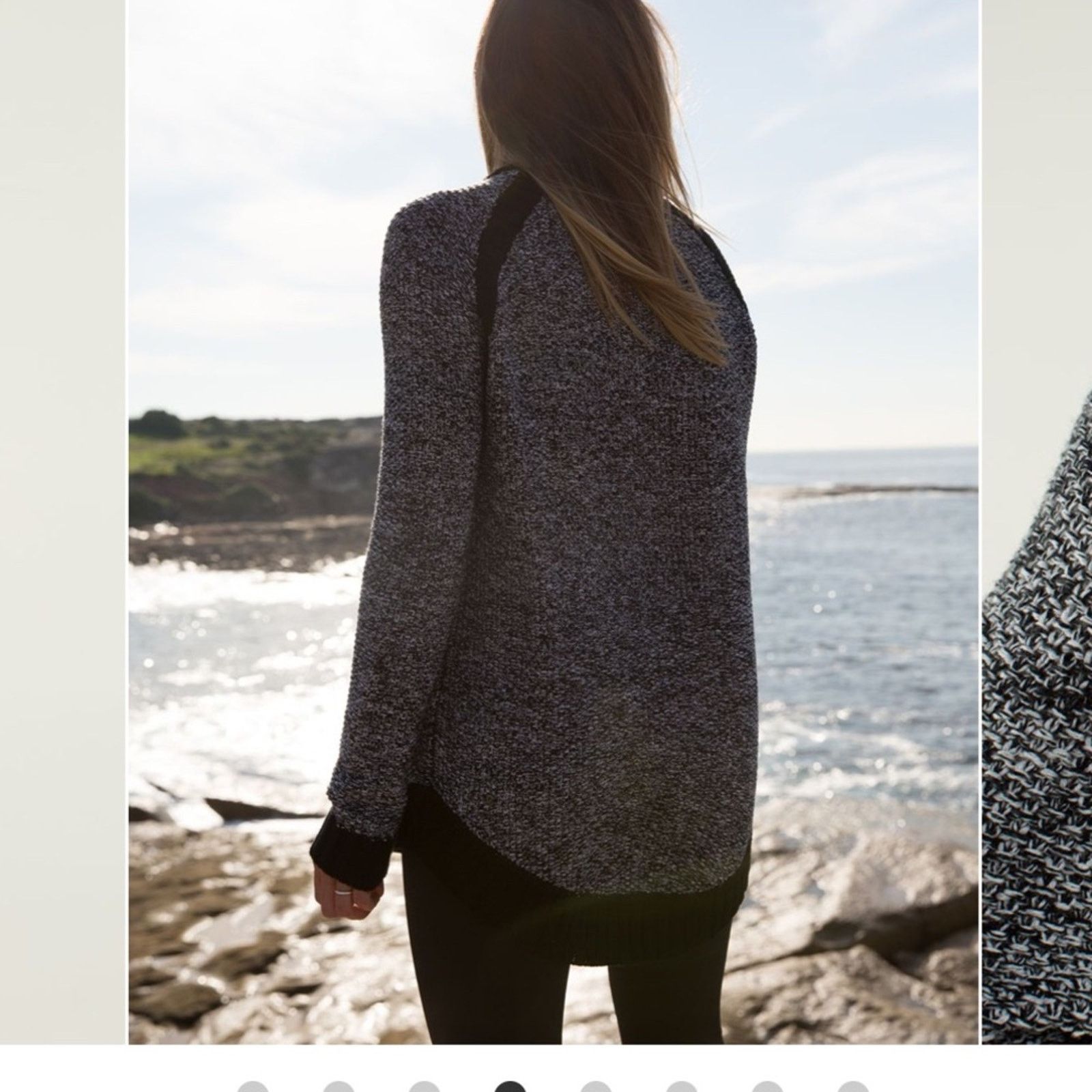 Lululemon Lululemon Passage Sweater – Black/Angel Wing – Size 8 – EUC Size M / US 6-8 / IT 42-44 - 4 Thumbnail