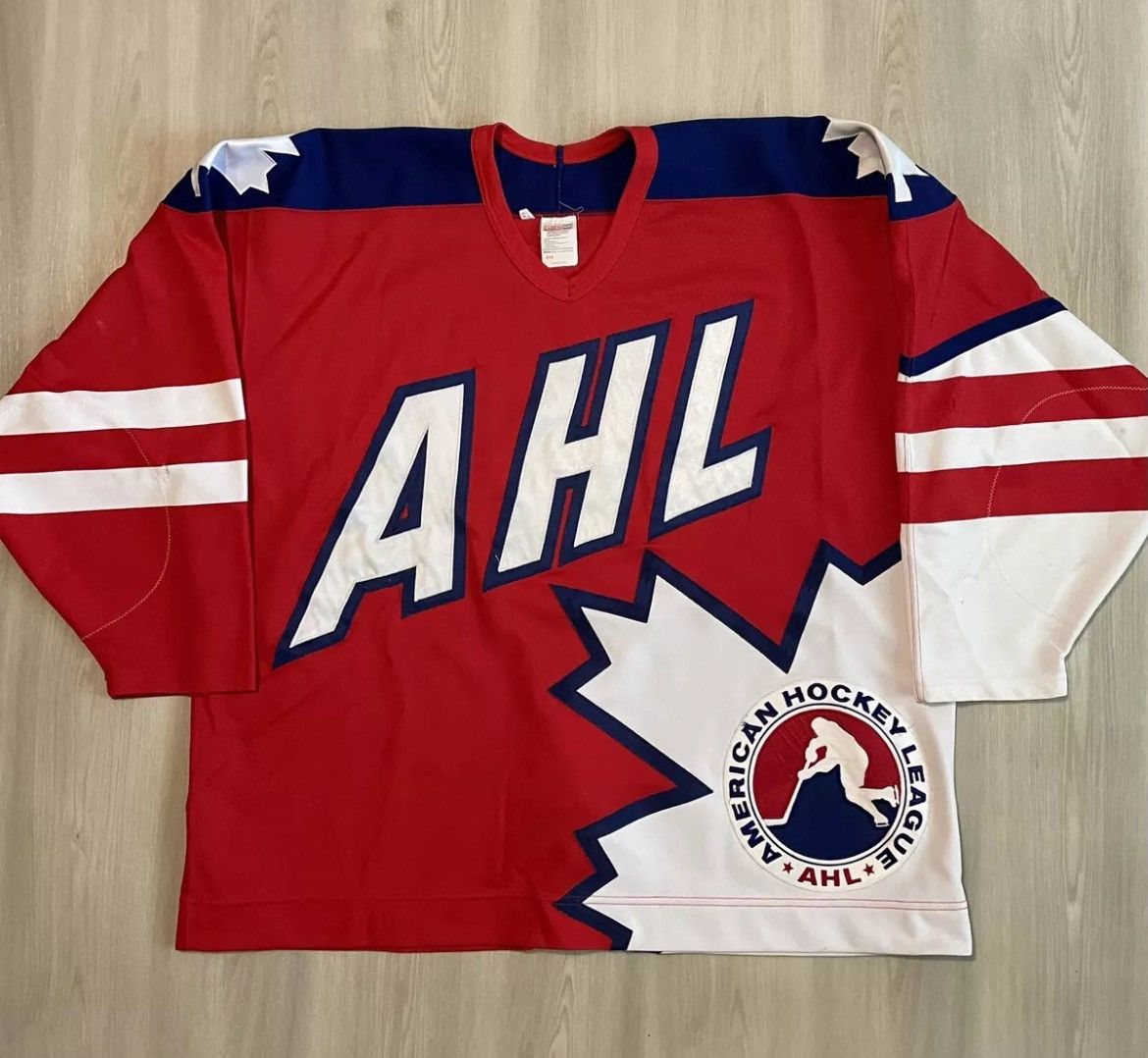 Ccm × NHL × Vintage CCM Team Canada 1996 AHL All-star Hockey Jersey Red 56 Size US XL / EU 56 / 4 - 2 Thumbnail