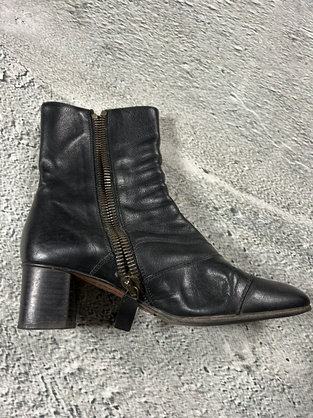 Chloe Chloe Lexie Shoes Leather Heels Zipper Boots Size US 8 / IT 38 - 3 Thumbnail