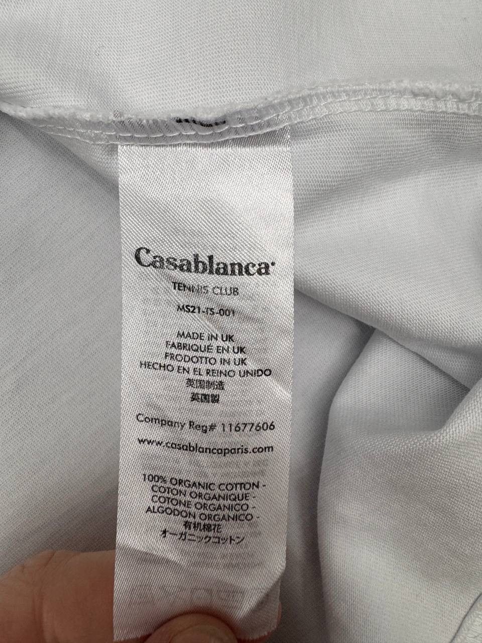 Casablanca Casablanca Tennis Club Men T-Shirt White Size XL Size US XL / EU 56 / 4 - 7 Thumbnail