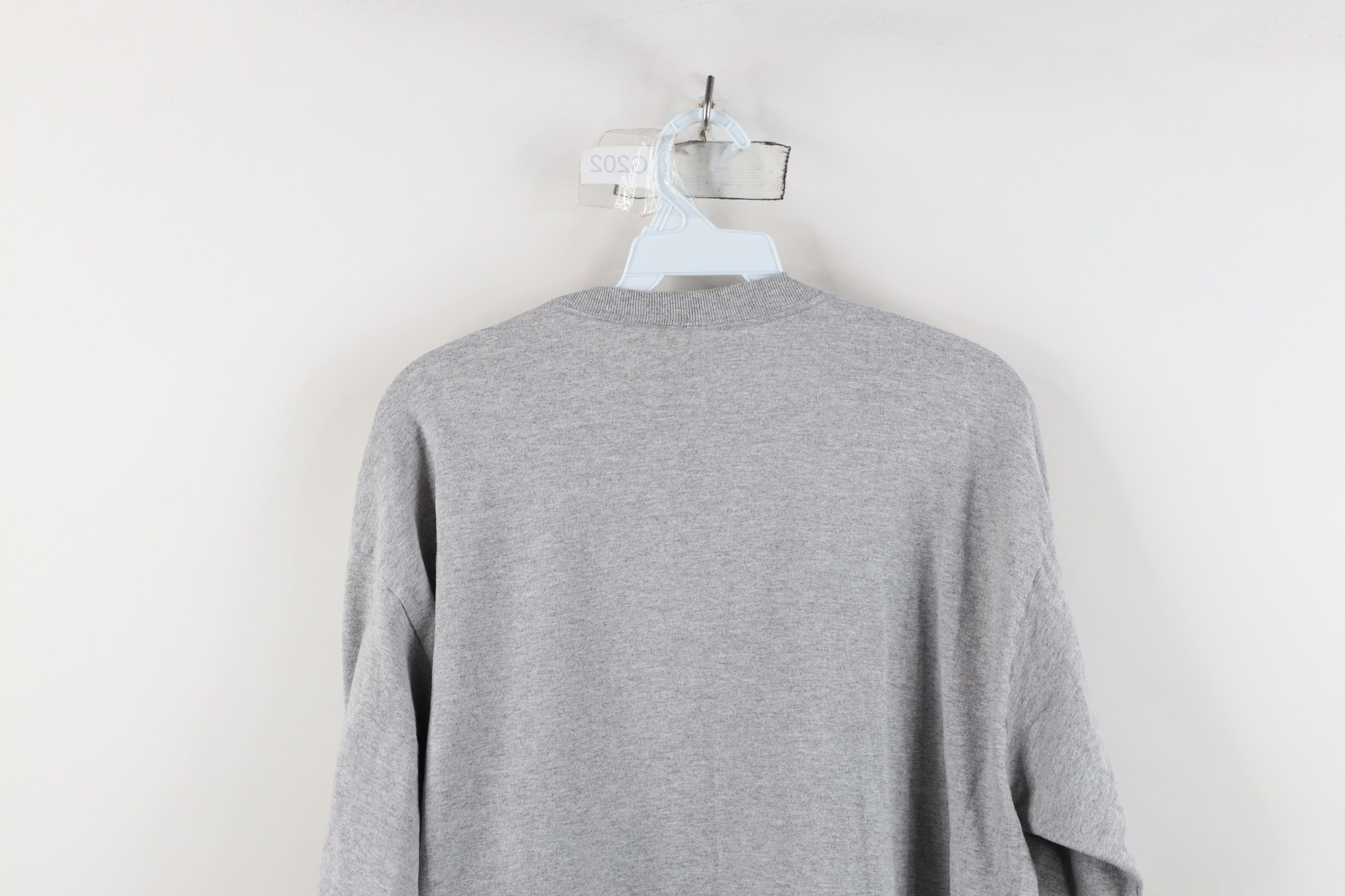 Vintage Vintage 90s Y2K Streetwear Long Sleeve T-Shirt Heather Gray Size US XL / EU 56 / 4 - 10 Thumbnail