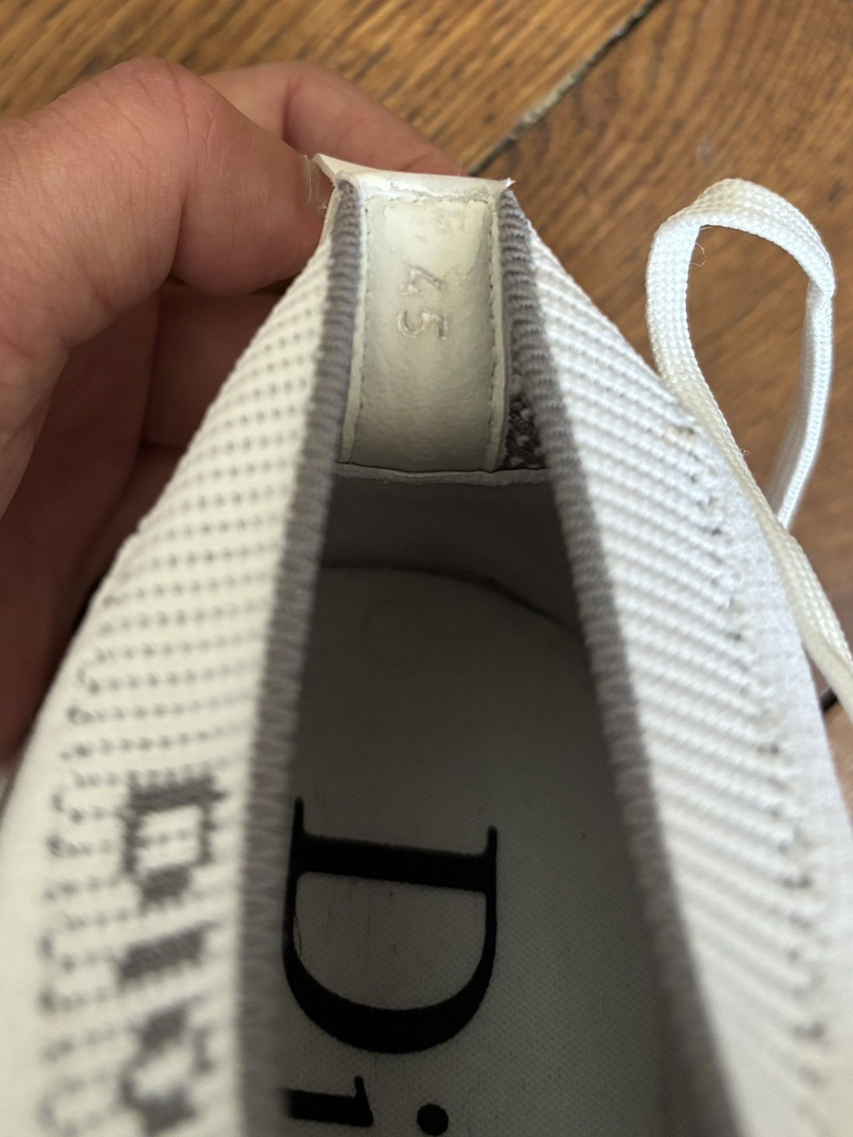 Dior Dior B21 Knit Sneakers – White (EU 45 / US 12) Size US 12 / EU 45 - 13 Thumbnail