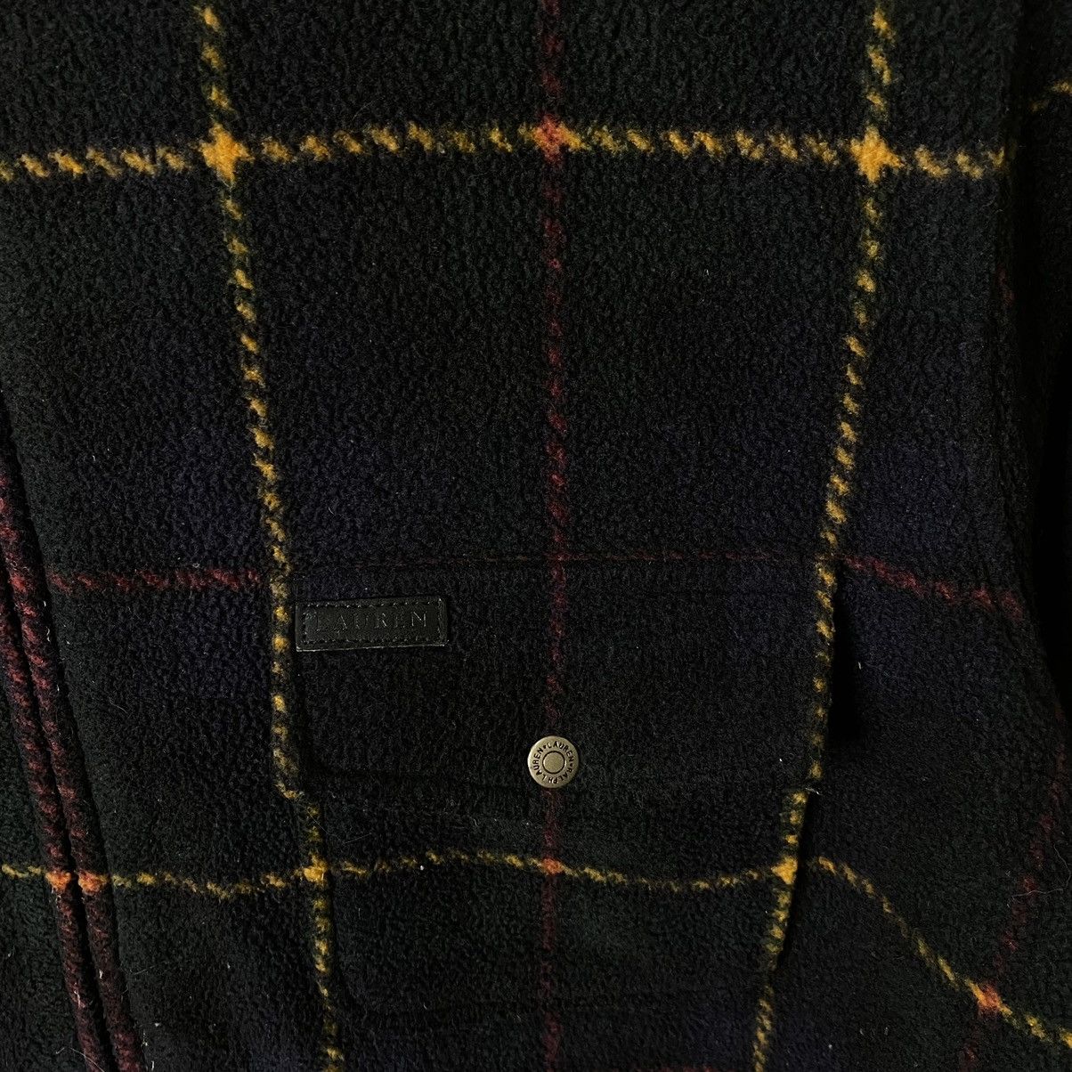 Polo Ralph Lauren × Ralph Lauren × Vintage Vintage Ralph Lauren Plaid Fleece Jacket Size US M / EU 48-50 / 2 - 3 Thumbnail