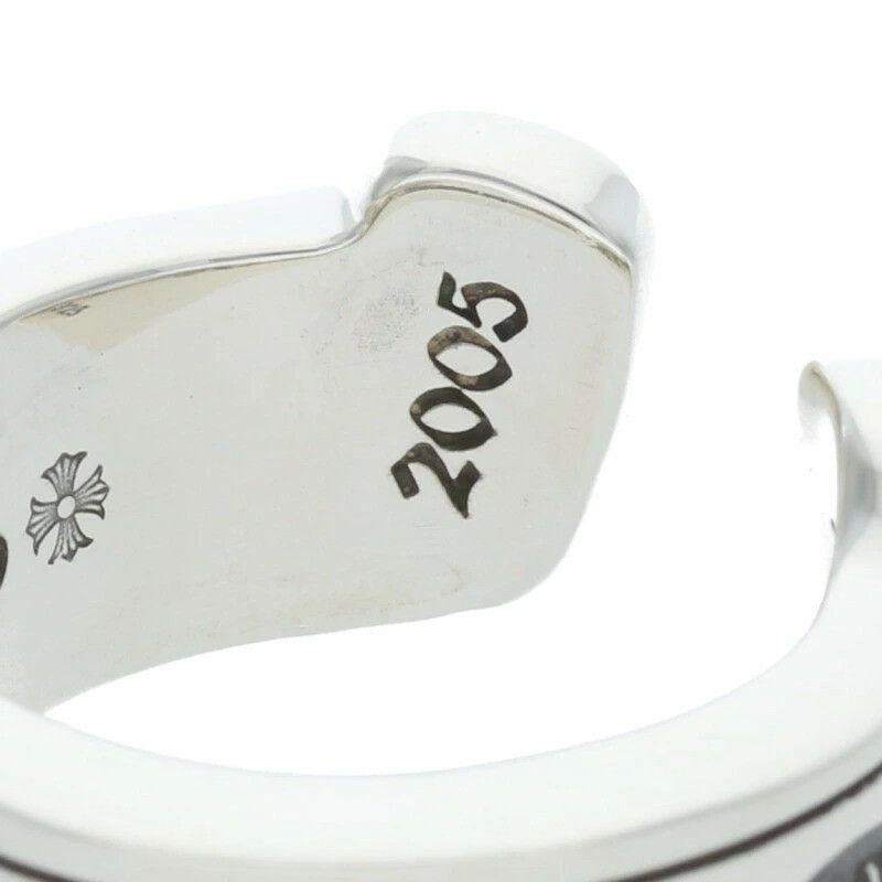 Chrome Hearts 8 CHROME HEARTS LARGE SCROLL LABEL RING silver Size ONE SIZE - 3 Thumbnail