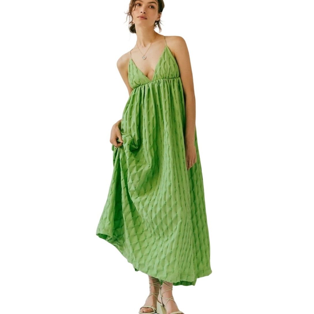 Free People Free People Perri Linen Drop-Waist Mini dress Women's Size M |  Grailed