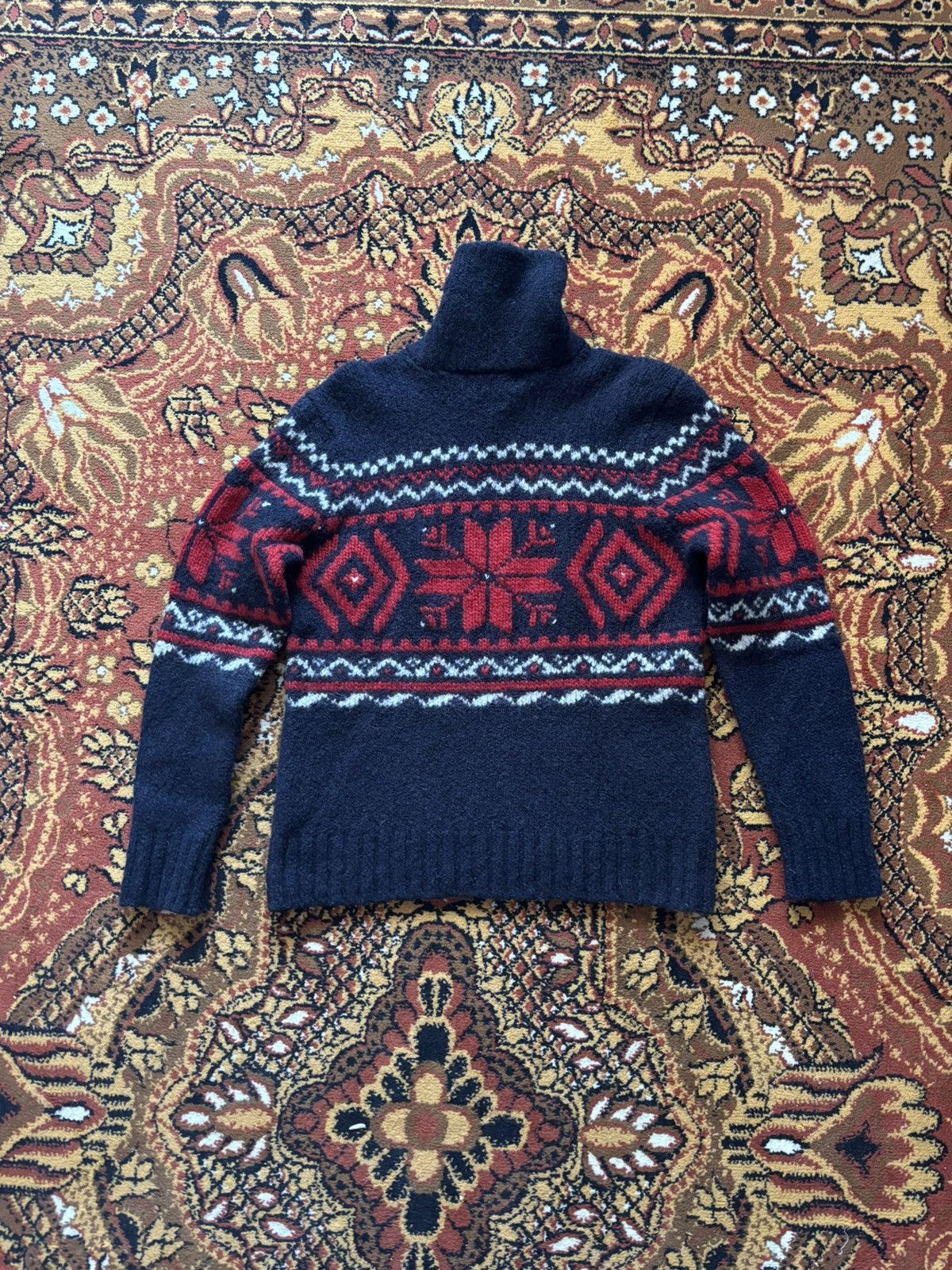 Polo Ralph Lauren Vintage Polo Ralph Lauren Alpaca Wool Fair Isle Shawl Collar Size US S / EU 44-46 / 1 - 3 Thumbnail