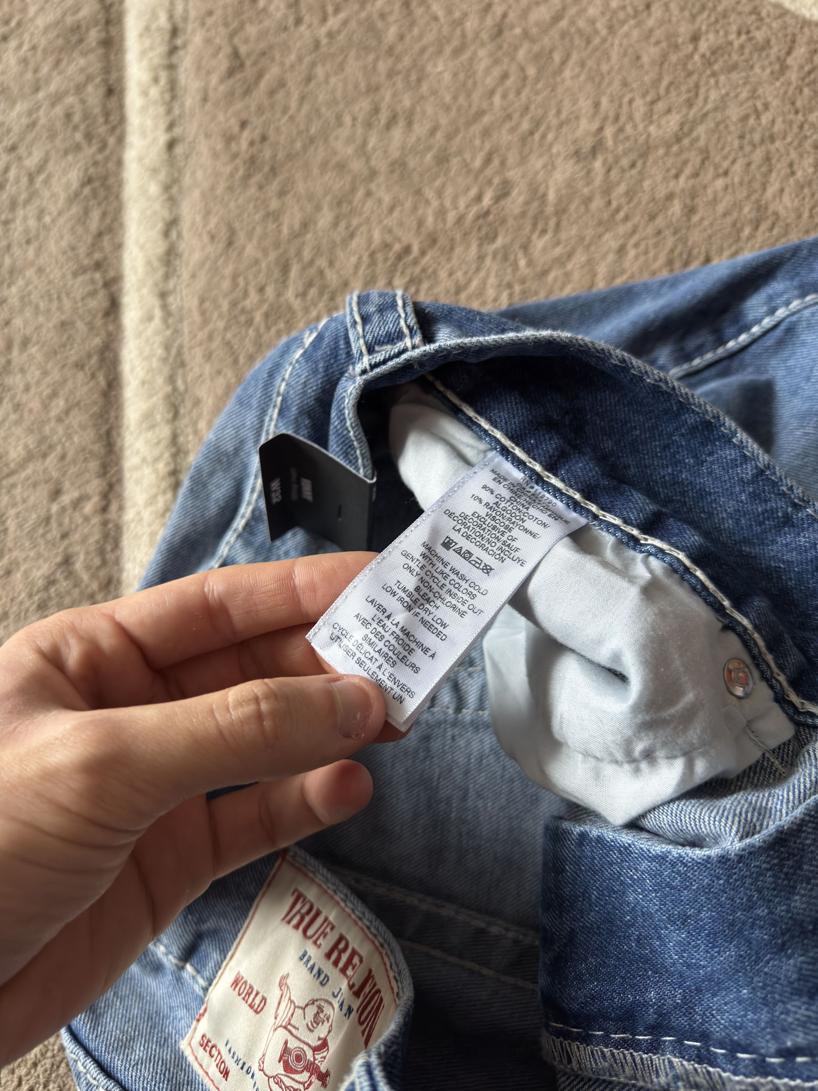 True Religion True Religion Vinny Big T Reworked Jeans Baggy Fit Loose Size US 32 / EU 48 - 6 Thumbnail