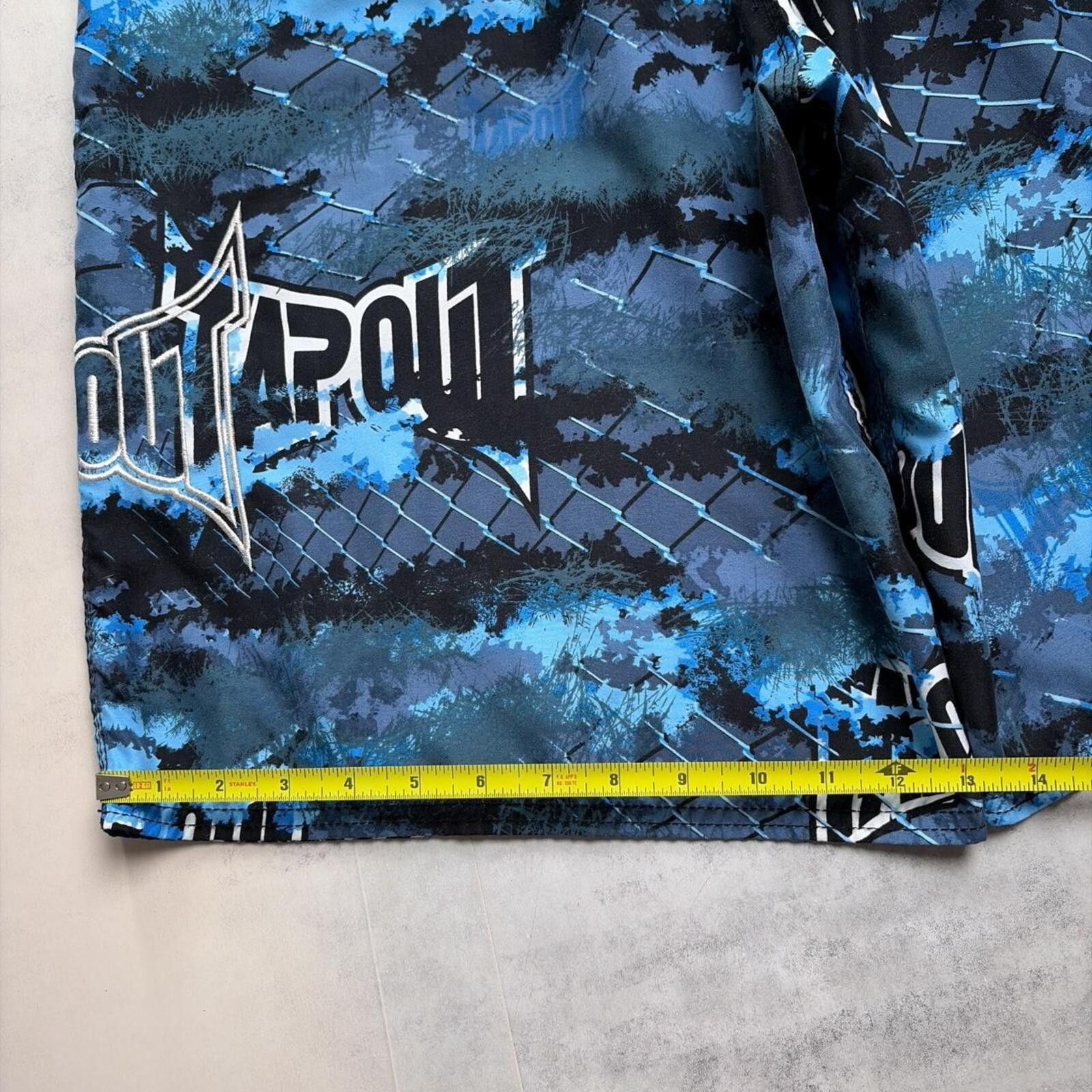Tapout Y2K Blue Tapout Grunge Baggy Surf Camo Board Shorts Size US 38 / EU 54 - 8 Thumbnail