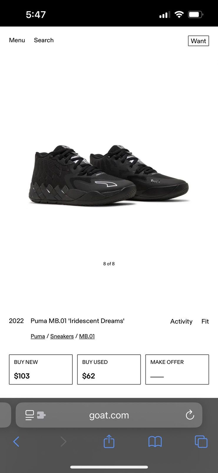 Puma Puma MB.01 ‘Iridescent Dreams’ Size US 9 / EU 42 - 2 Thumbnail