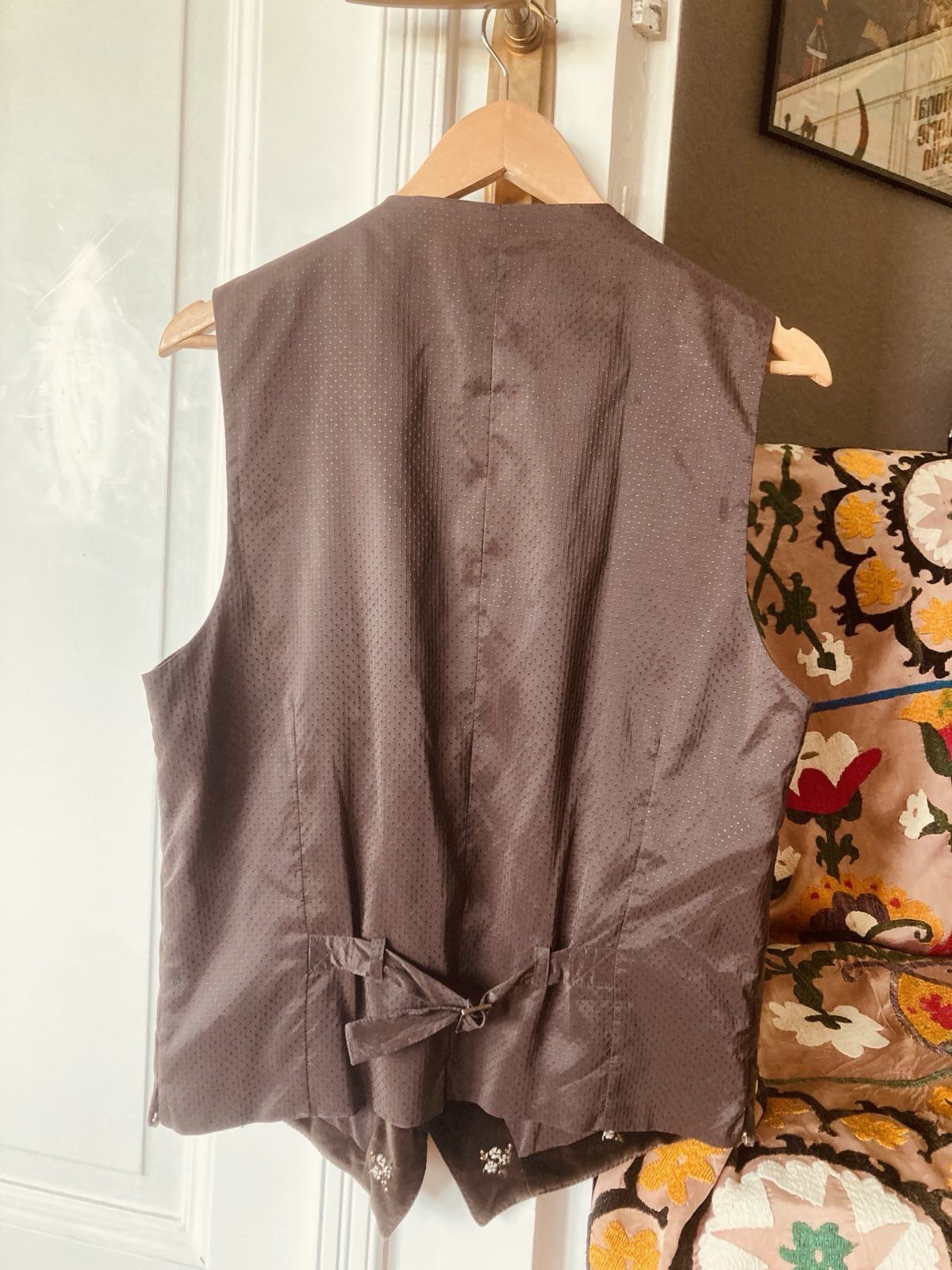 Dolce & Gabbana Dolce and Gabbana unisex brown velvet vest Size 50S - 2 Thumbnail