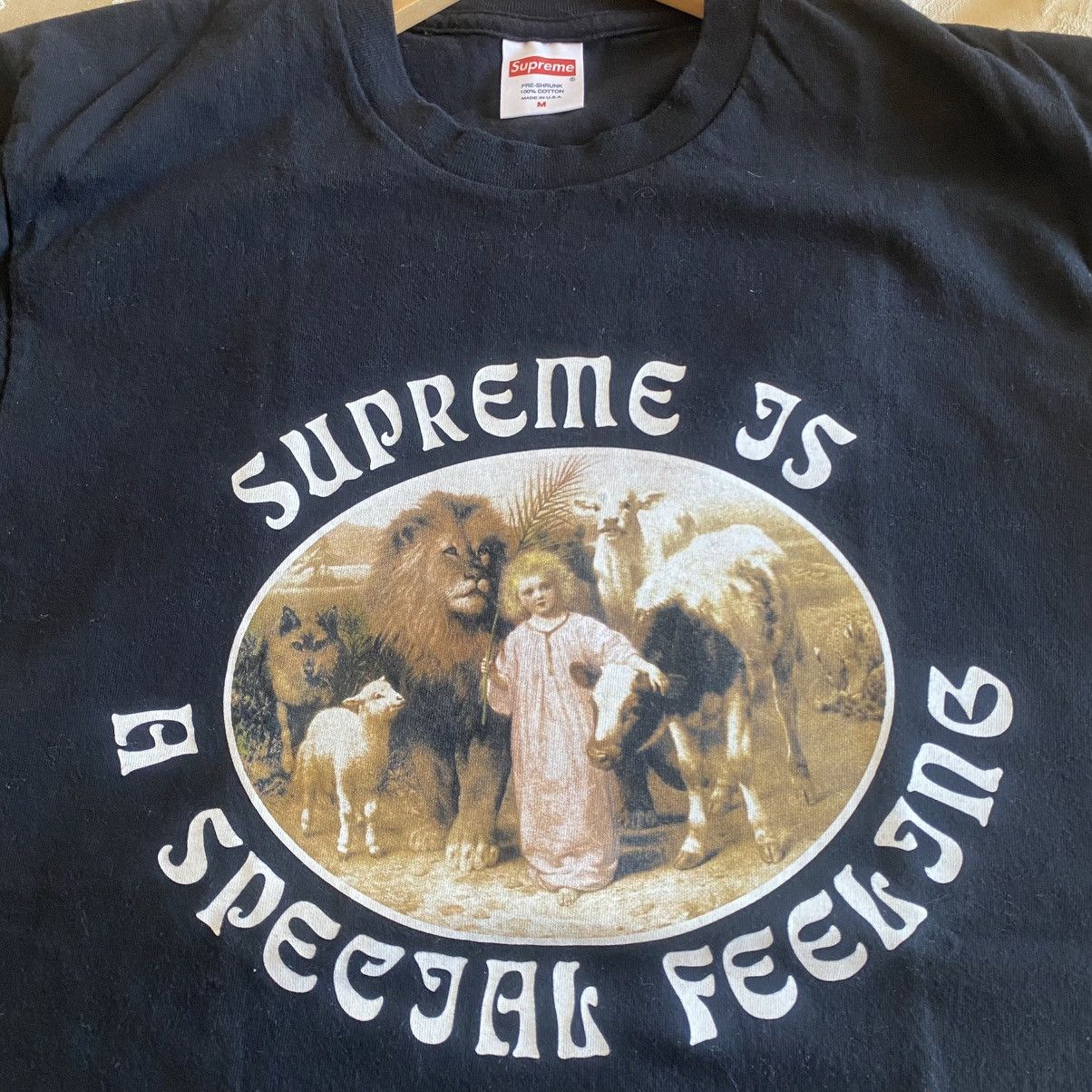 Supreme Supreme Feeling T-Shirt Black 2016 Size US M / EU 48-50 / 2 - 5 Thumbnail