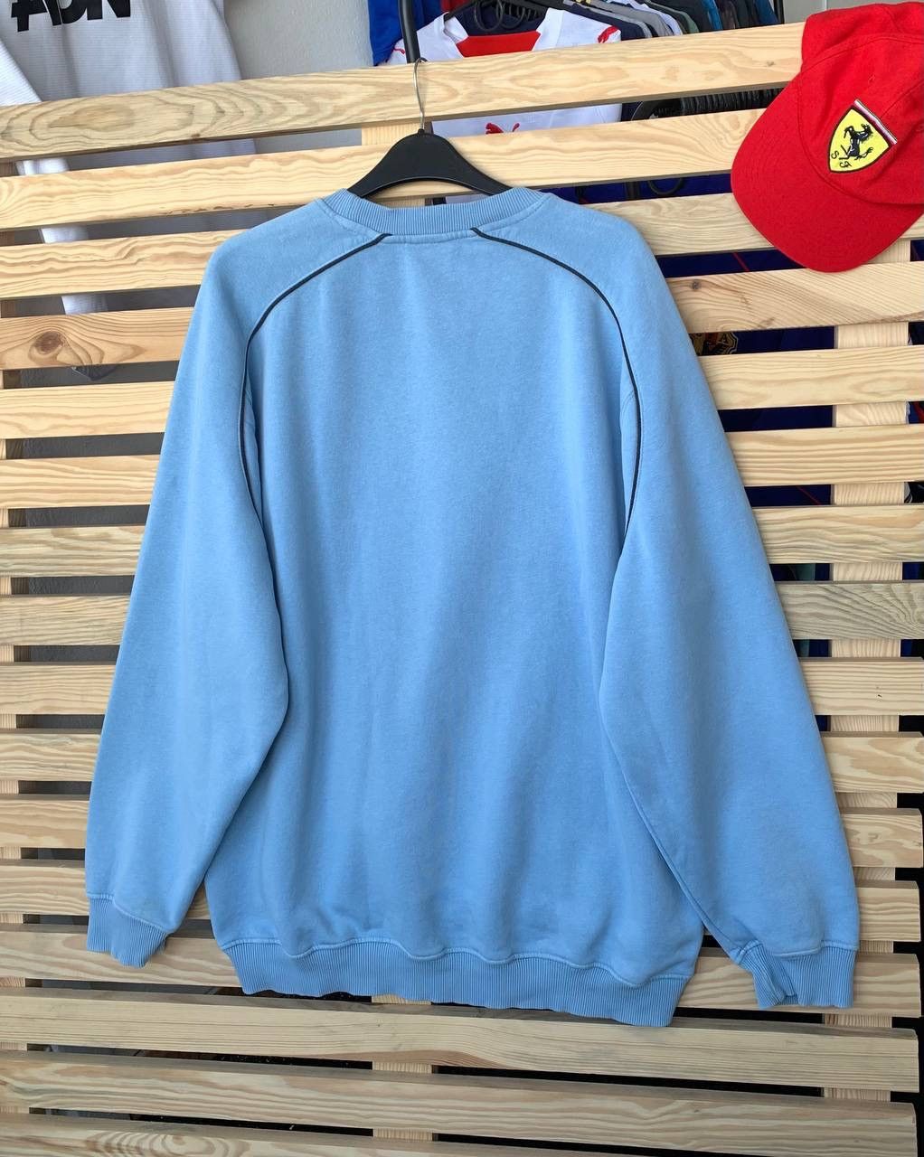 Adidas × Vintage Vintage 90s Adidas Crewneck Big Logo Sweatshirt Spell Out Size US L / EU 52-54 / 3 - 6 Thumbnail