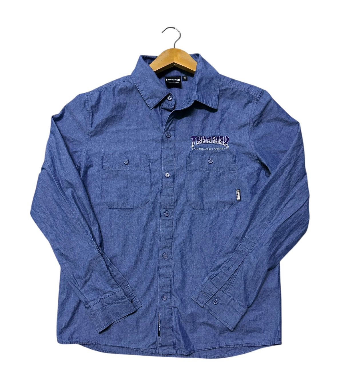 Thrasher Thrasher denim shirts backhit Size US M / EU 48-50 / 2 - 1 Thumbnail
