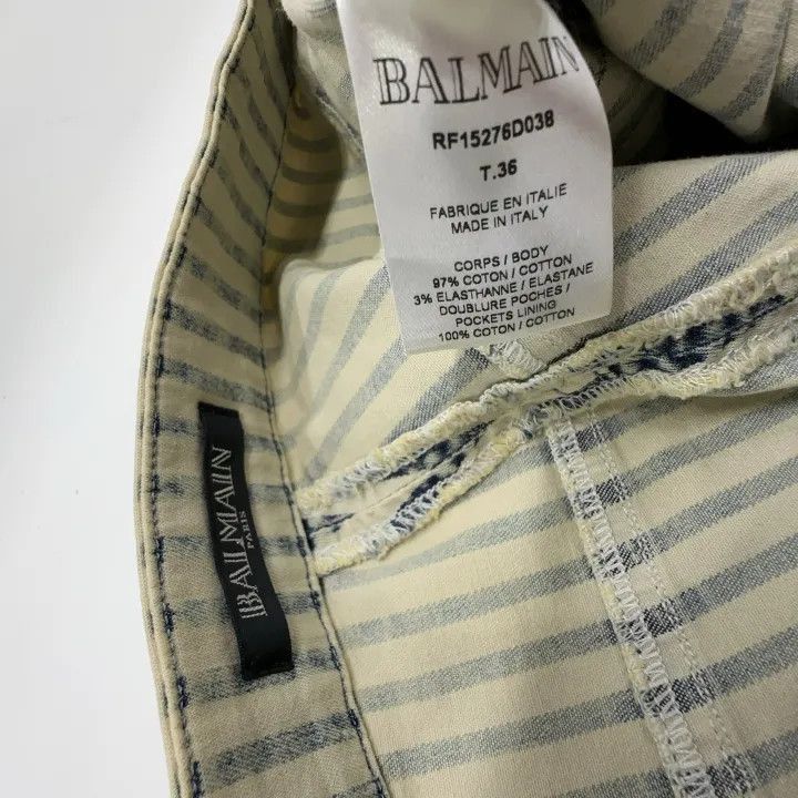 Balmain Balmain Striped Button Decorated Shorts -2507 Size US 36 / EU 52 - 5 Thumbnail