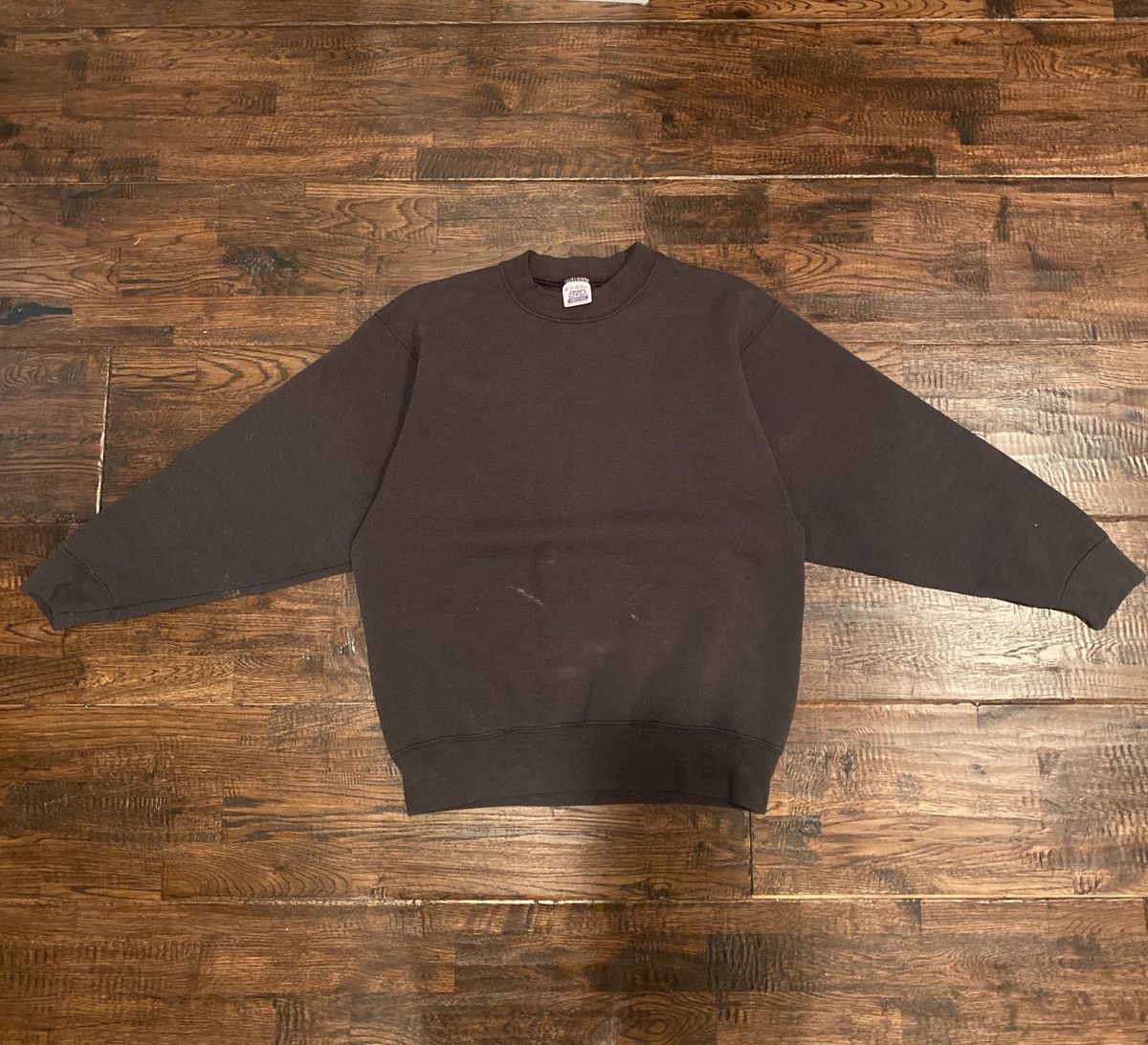 Vintage Vintage Blank Black Crewneck Sweater Size US M / EU 48-50 / 2 - 1 Thumbnail