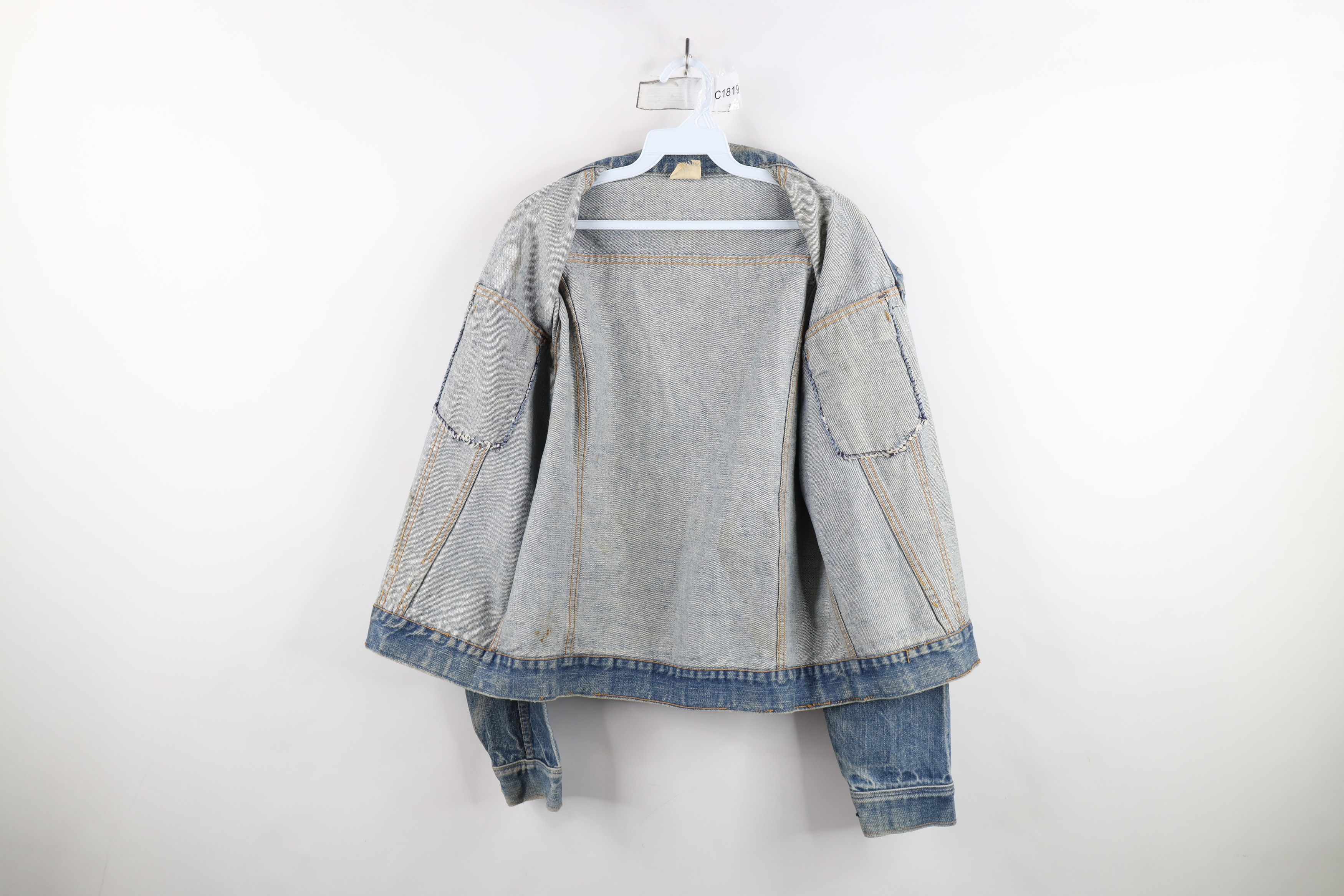 Vintage Vintage 60s 70s Streetwear Denim Jean Trucker Jacket USA Size US M / EU 48-50 / 2 - 10 Thumbnail