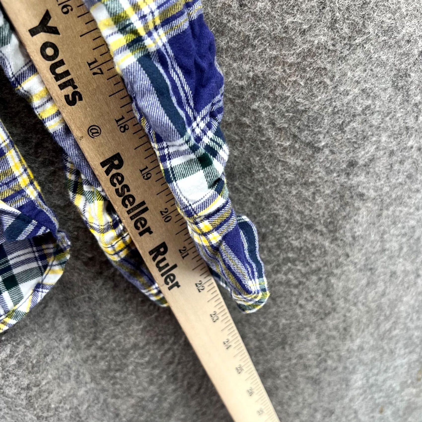 Tommy Hilfiger Tommy Hilfiger Shirt Women Medium Yellow Blue Plaid Casual Button Down Preppy Shirt - Womens Medium Size M / US 6-8 / IT 42-44 - 6 Thumbnail