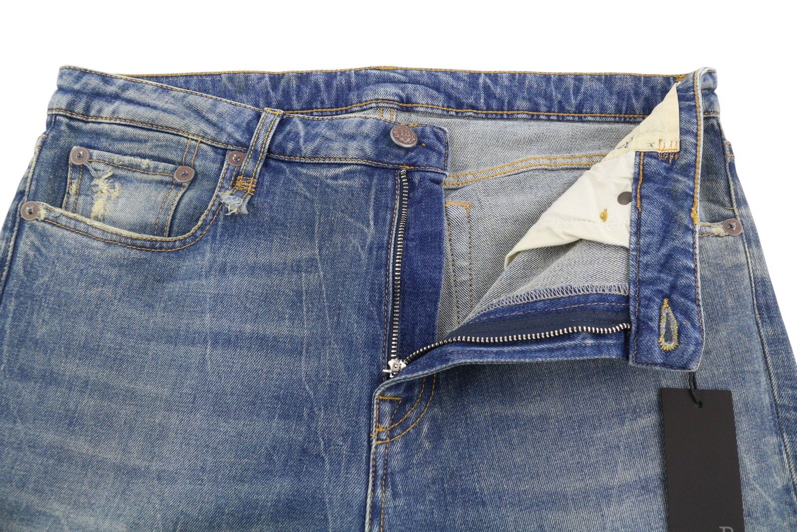 R13 KICK FIT 31 Kelly Faded Distress PS26 88281 Size 31" - 5 Thumbnail