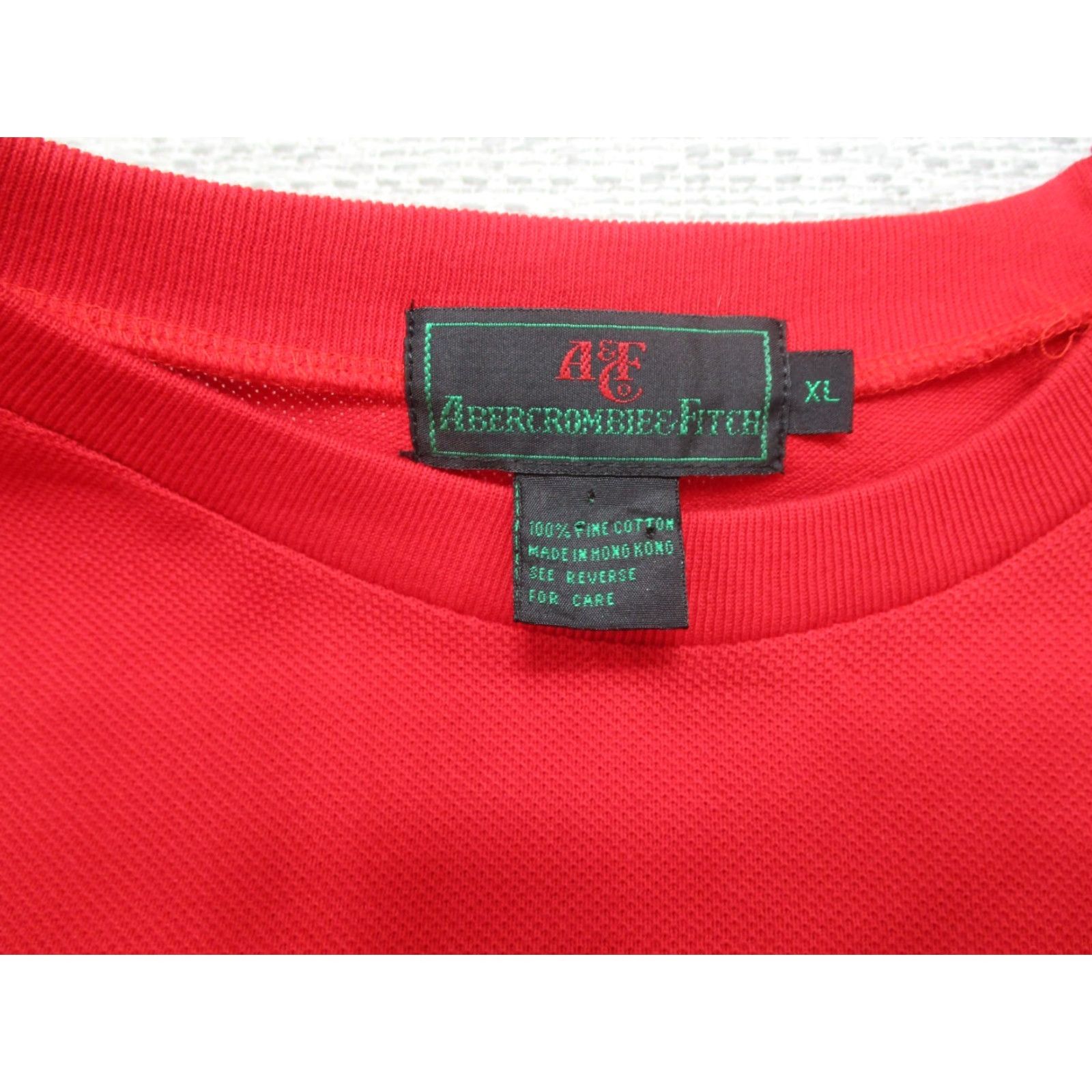 Abercrombie & Fitch VINTAGE Abercrombie & Fitch Shirt Mens XL Embroidered Crest Long Sleeve Red Cotton Crew Neck 90s Classic Preppy Mens Size US XL / EU 56 / 4 - 5 Thumbnail