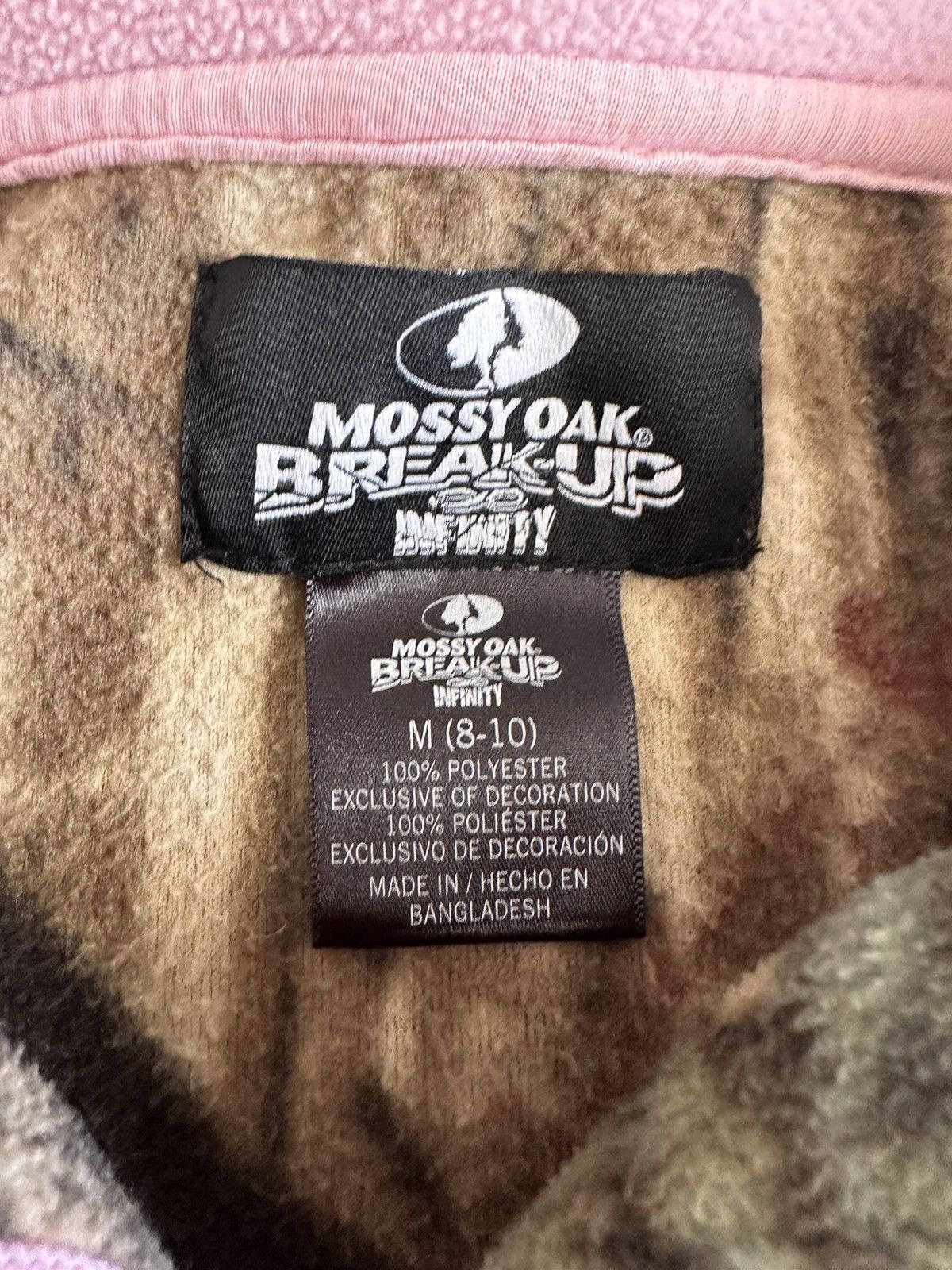 Mossy Oaks × Vintage Y2K Mossy Oak Pink Camo Zip-Up Fleece Size M / US 6-8 / IT 42-44 - 3 Thumbnail