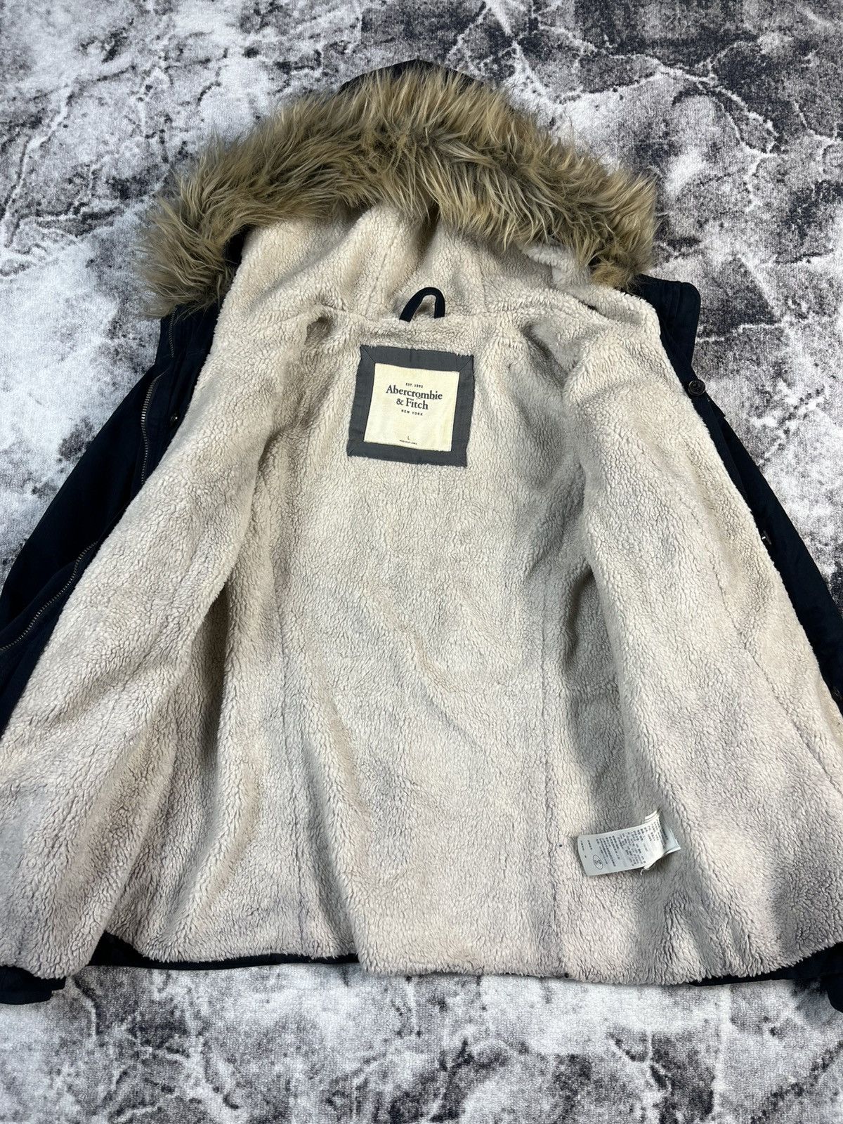 Abercrombie & Fitch Abercrombie & Fitch Fur Jacket Size L / US 10 / IT 46 - 5 Thumbnail