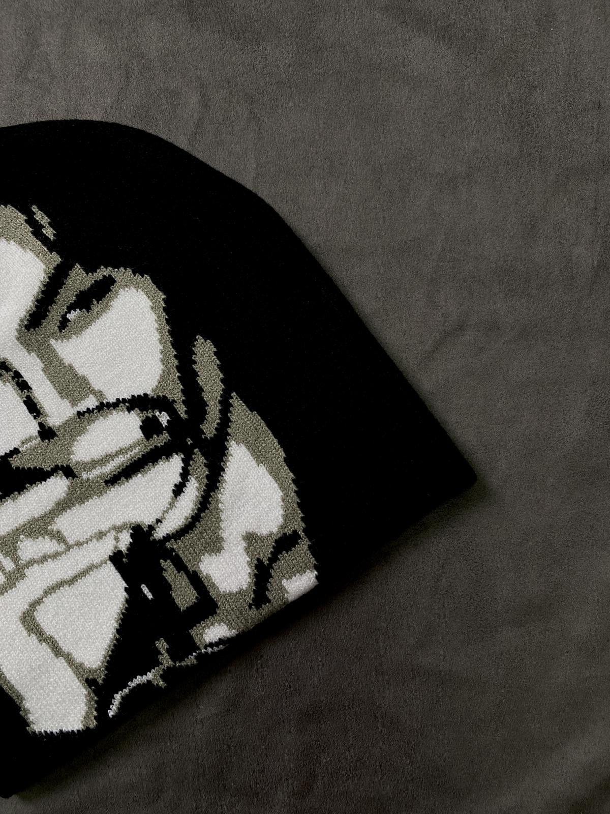 Japanese Brand Rare Prince Graphic No Cuff Knit Beanie Hat Gray OS Size ONE SIZE - 2 Thumbnail