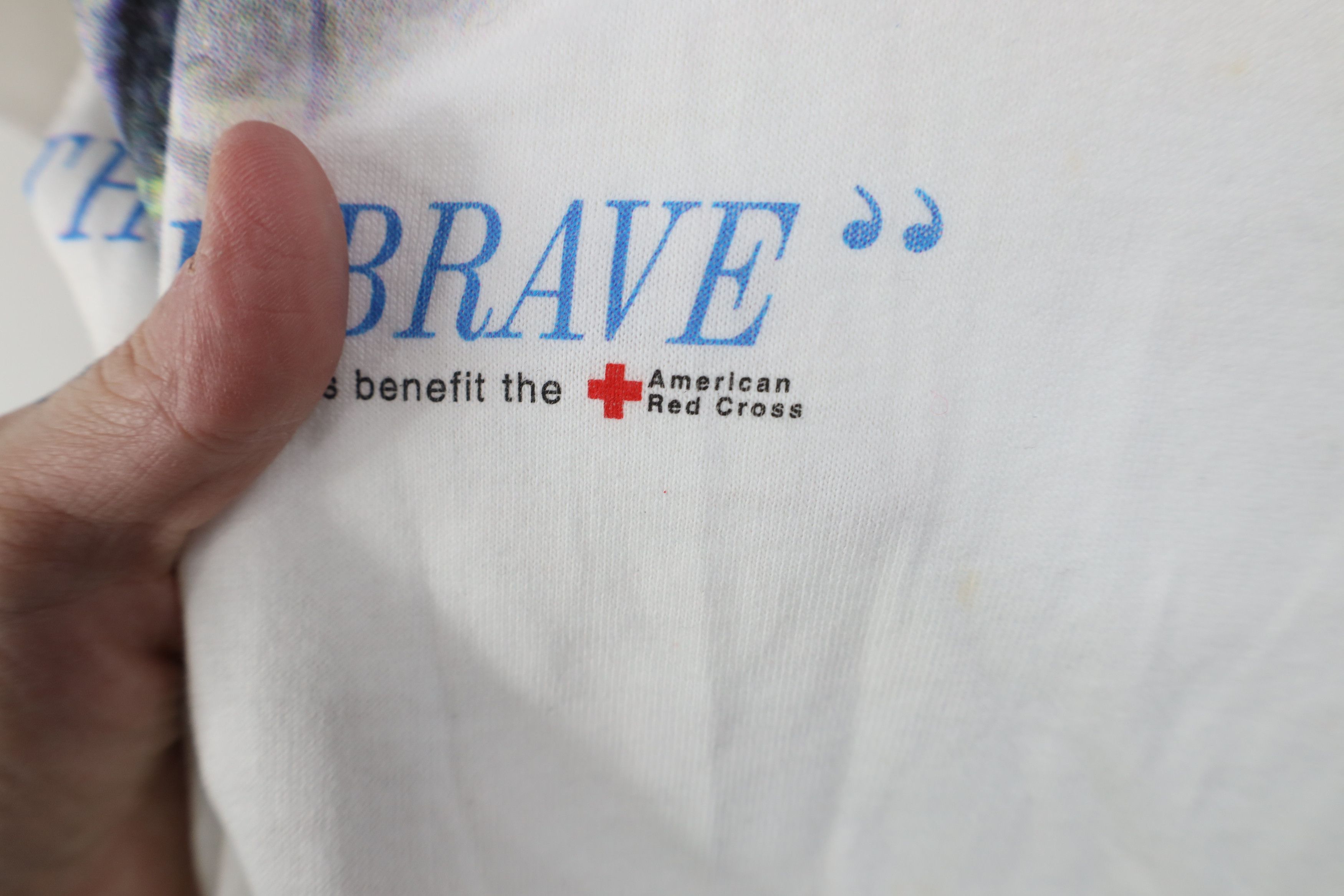 Vintage Vintage September 11 American Firefighters Brave T-Shirt Size US L / EU 52-54 / 3 - 6 Thumbnail