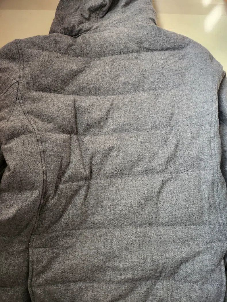 Brunello Cucinelli Brunello Cucinelli Men's Down Jacket, Grey Cashmere Fabric Size US M / EU 48-50 / 2 - 2 Thumbnail
