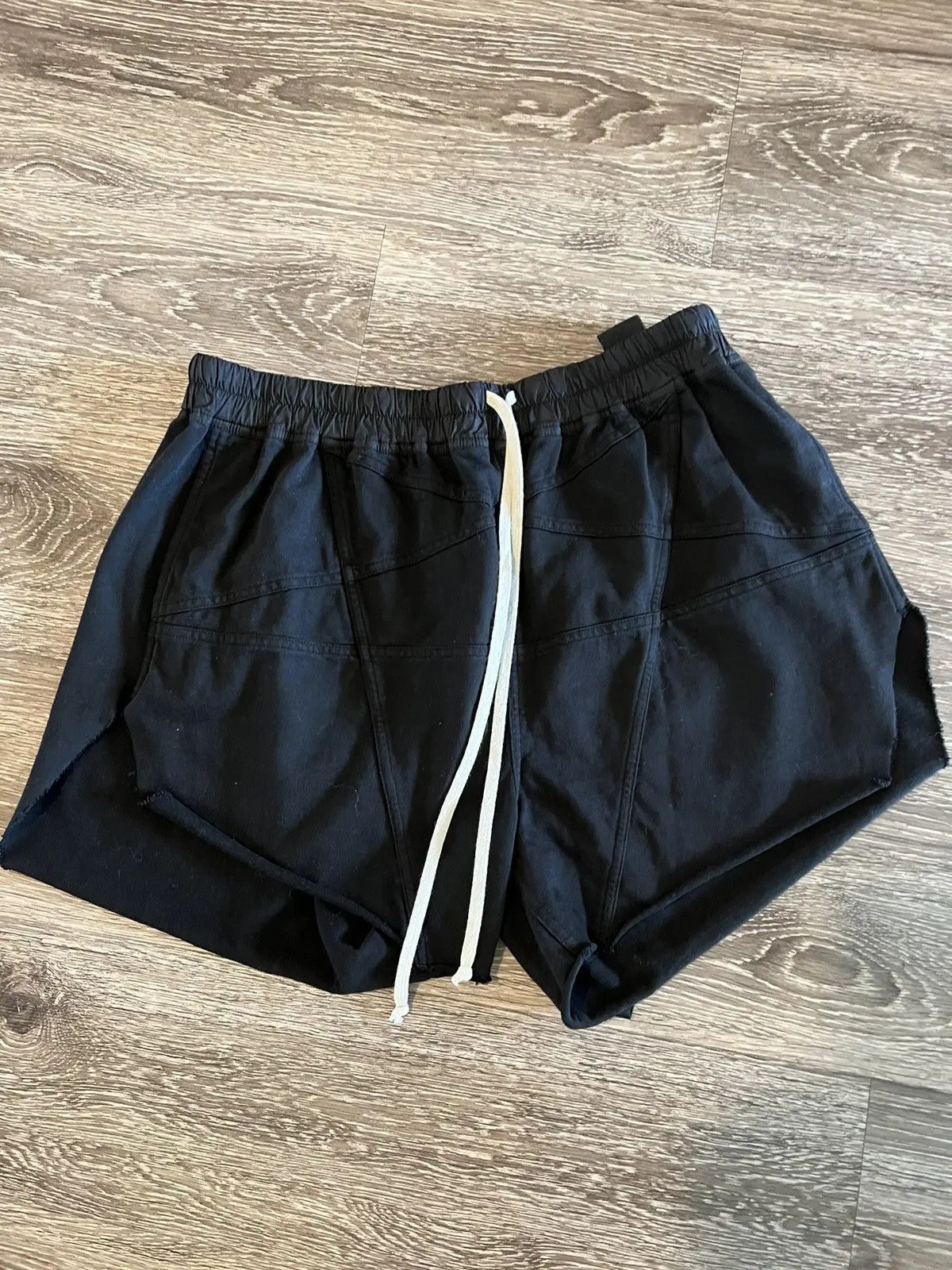 Rick Owens Drkshdw Pentagram Cotton Shorts Black L