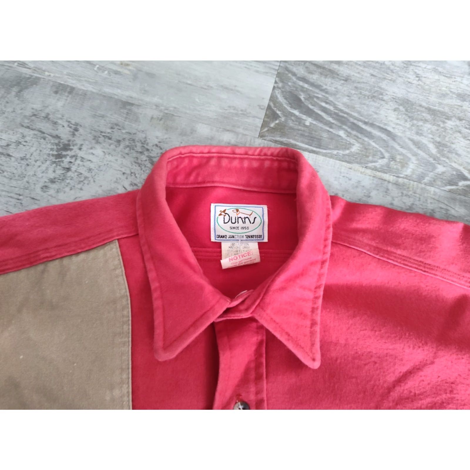 Vintage VINTAGE Dunns Hunting Shooting Button Shirt Mens L Rose Red Outdoorsman Classic Western Size US L / EU 52-54 / 3 - 7 Thumbnail