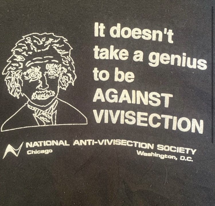 Jerzees 1987’ Vintage National Anti Vivisection Society Sweater Size US XL / EU 56 / 4 - 2 Thumbnail