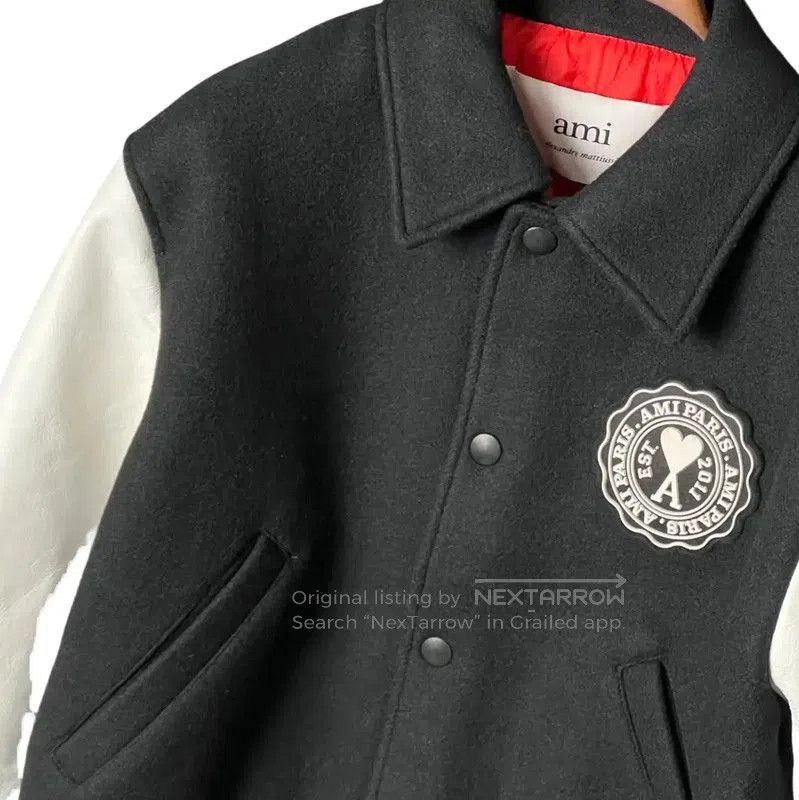 AMI AMI Color Block Wool Logo Jacket for Men . Size US S / EU 44-46 / 1 - 5 Thumbnail