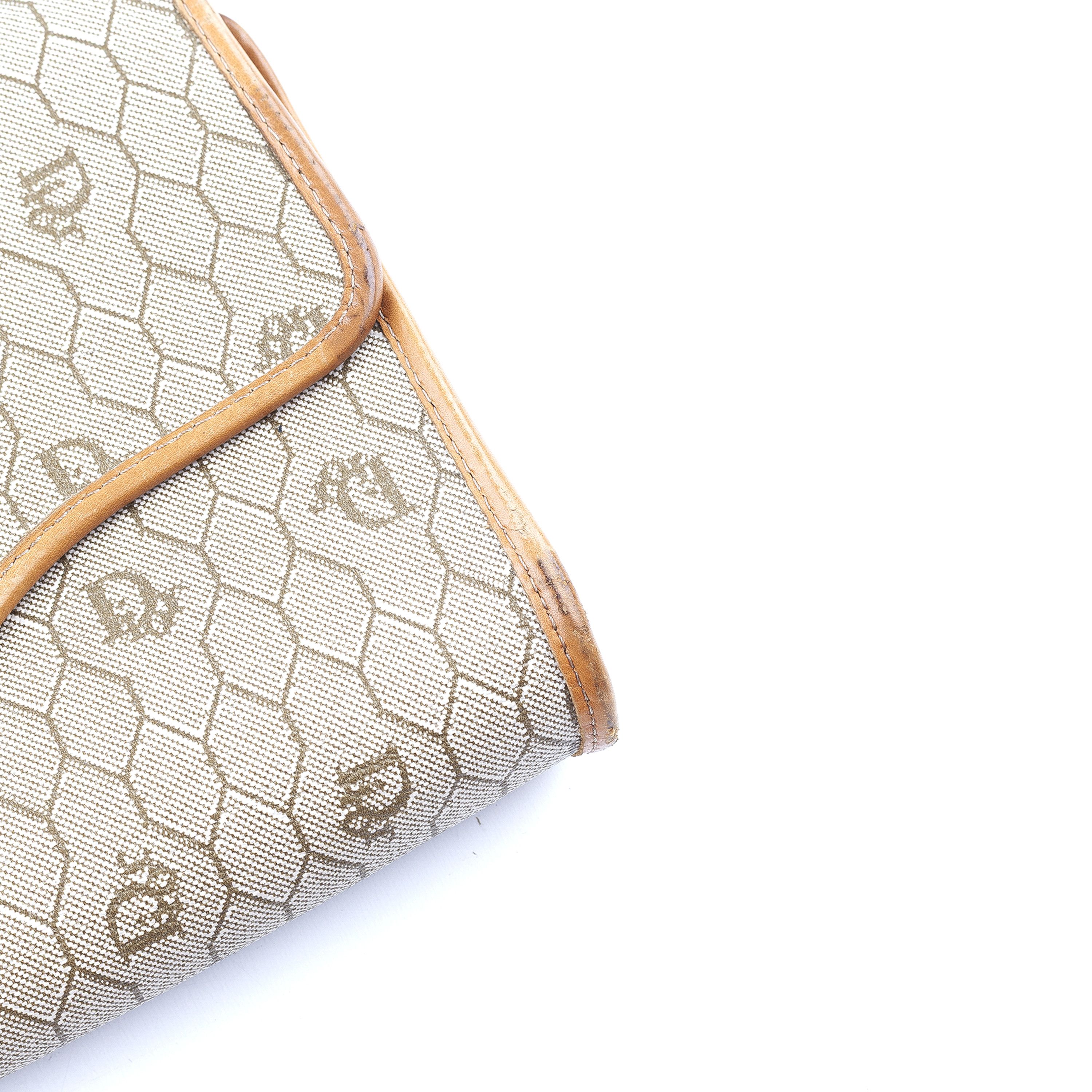 Dior Christian Dior Monogram Light Brown Leather Crossbody Bag Size ONE SIZE - 10 Thumbnail