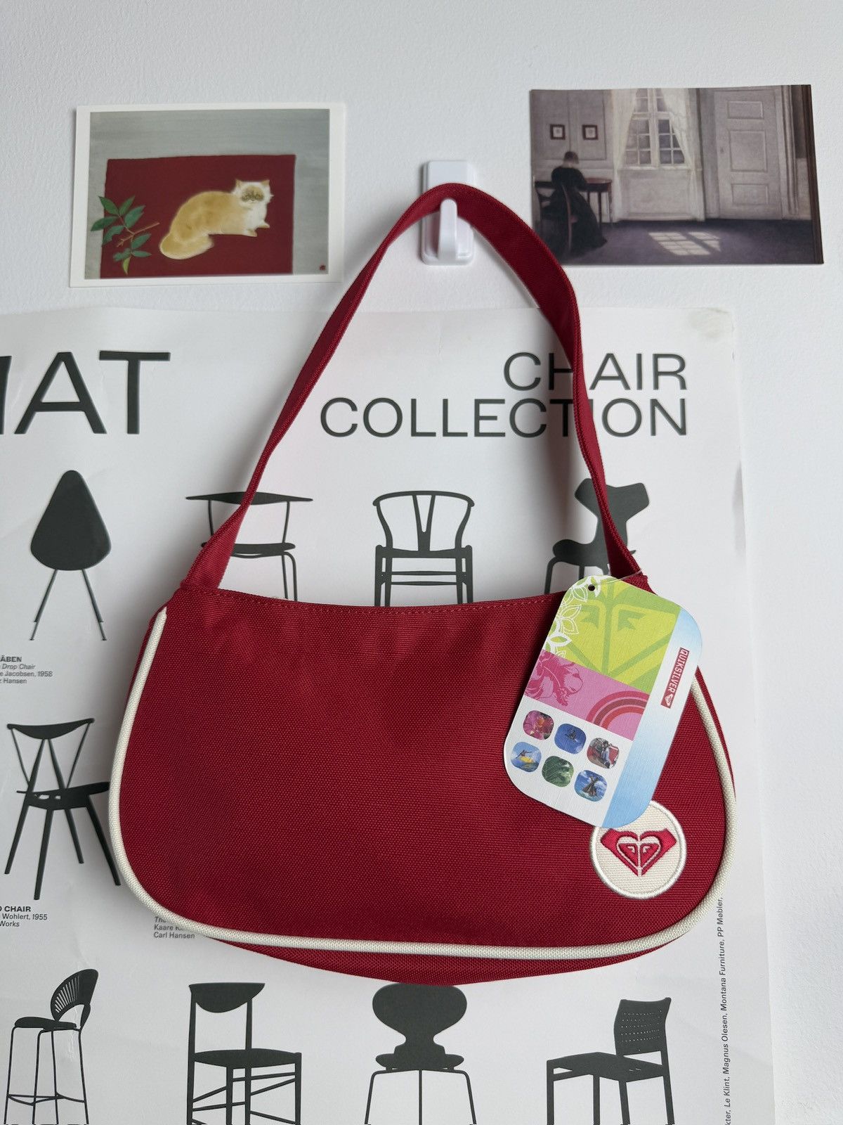 Quiksilver × Vintage Vintage y2k Quiksilver Roxy DSWT shoulder hand bag skate surf Size ONE SIZE - 1 Thumbnail