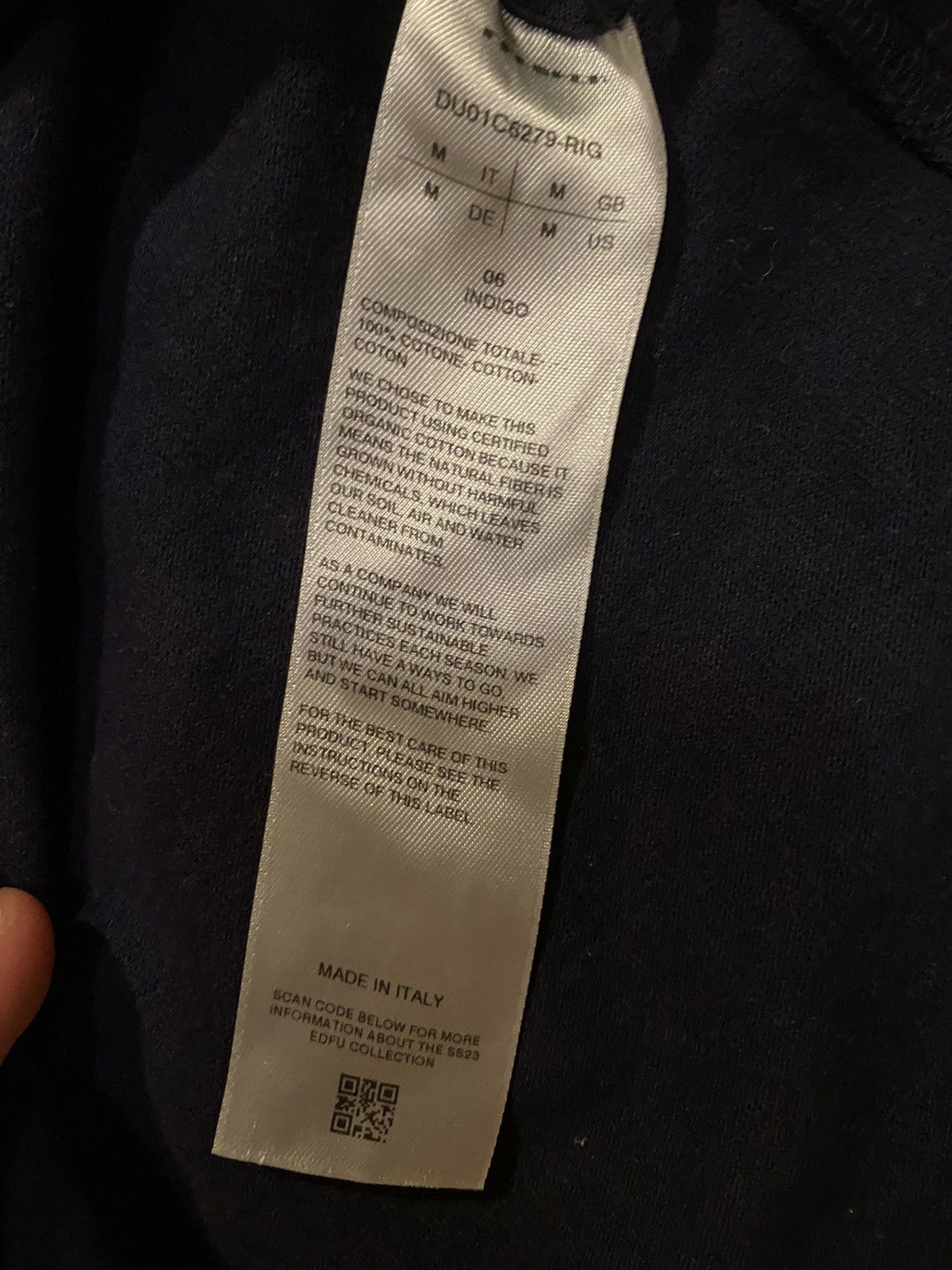 Rick Owens × Rick Owens Drkshdw RICK OWENS DRKSHDW Navy Crewneck Sweater In 06 Indigo Size US M / EU 48-50 / 2 - 4 Thumbnail