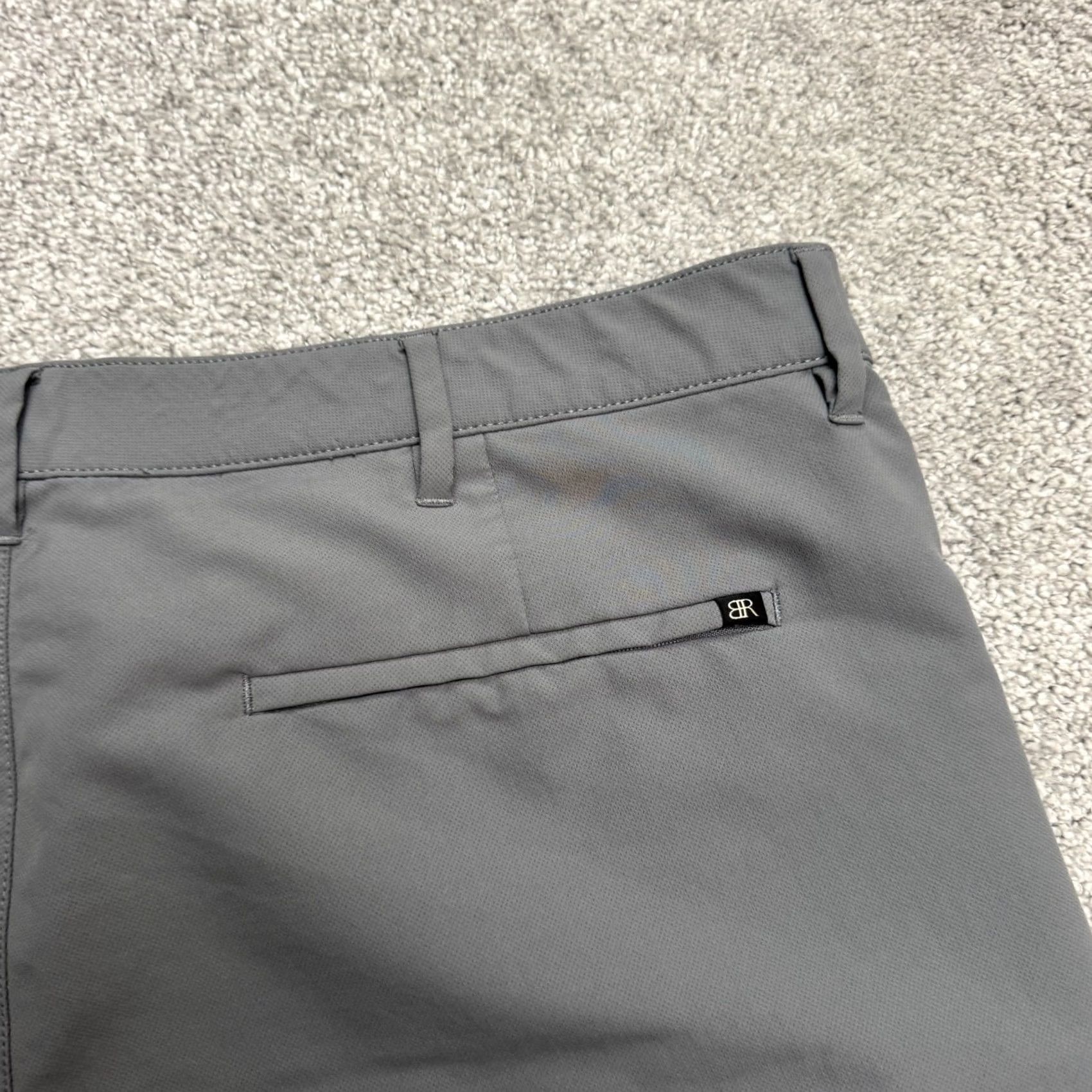 Banana Republic Banana Republic Slim Fit 5-Pocket Pants Mens 40x32 Gray Polyester Chino Slim Bib? Size US 40 / EU 56 - 5 Thumbnail