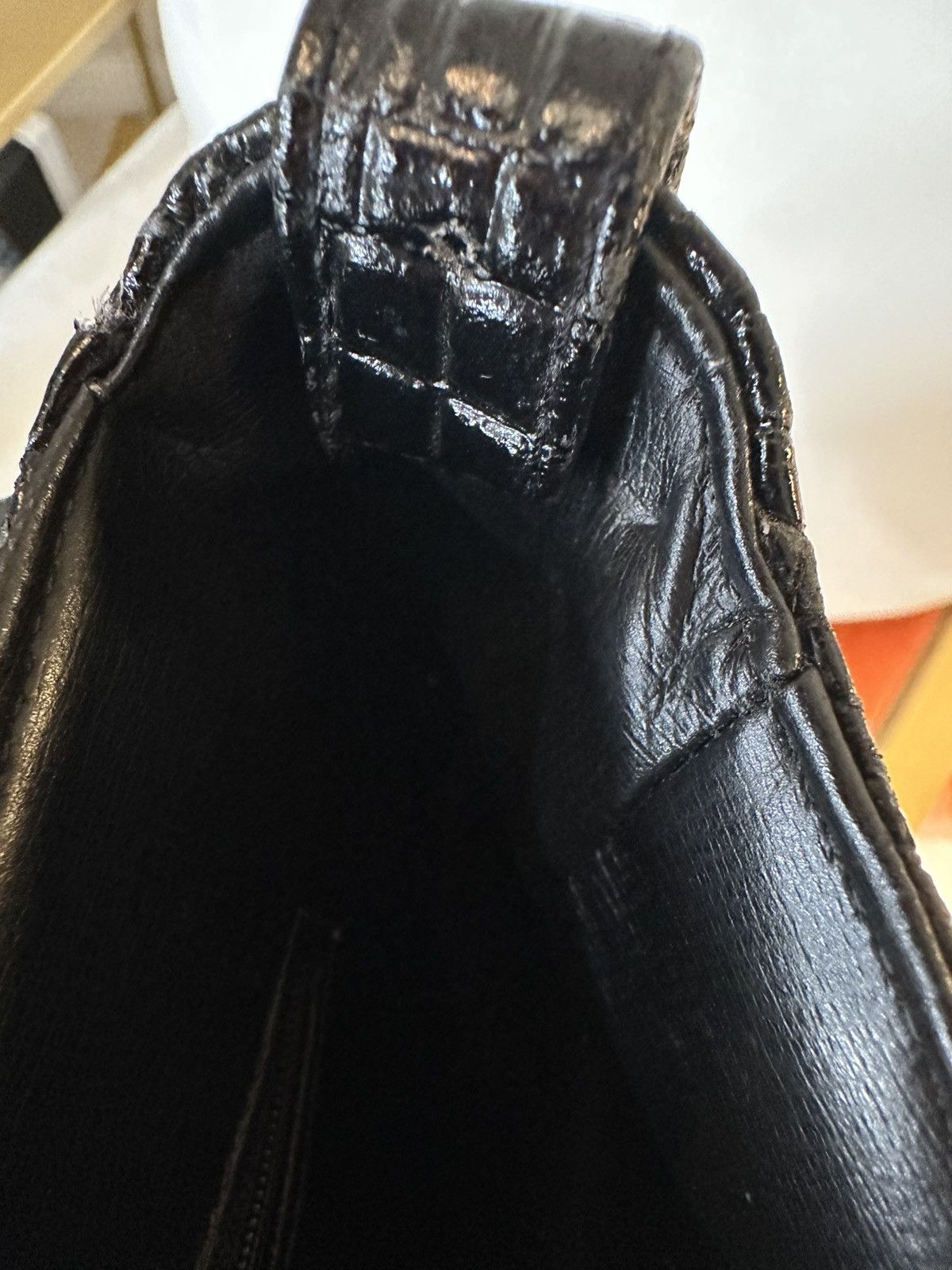 Other VINTAGE KORET Croc-Embossed Shoulder Bag W UNBRANDED CHAIN Size ONE SIZE - 14 Thumbnail