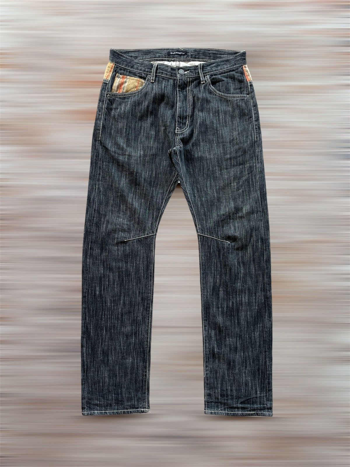 Fashion Victim × Vintage WILD KHAKIS PATCHWORK POCKET JEANS Size US 33 - 2 Thumbnail