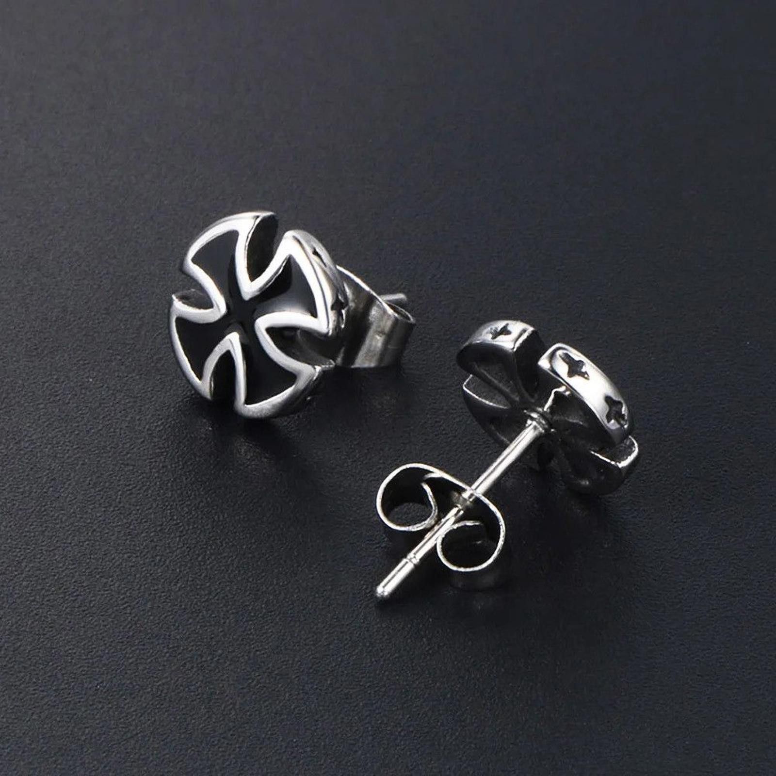 Jewelry Iron Cross Earrings Size ONE SIZE - 3 Thumbnail