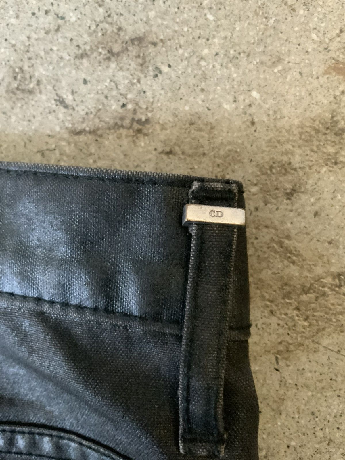 Dior ARCHIVE AW03 LUSTER HEDI DIOR CLAW MARK WAXED DENIM JEANS Size US 32 / EU 48 - 6 Thumbnail
