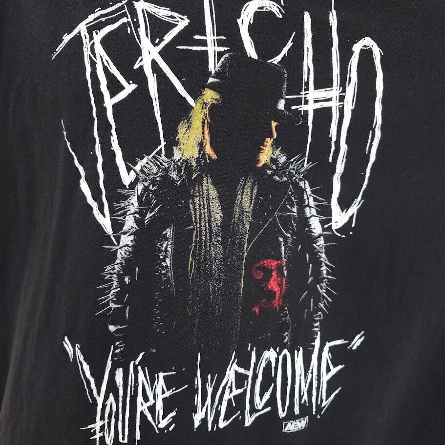 Gildan Chris Jericho T Shirt Mens Size Large Black AEW All Elite Size US L / EU 52-54 / 3 - 2 Thumbnail