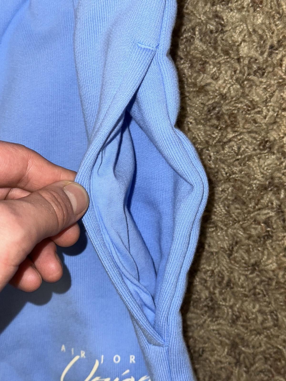 Nike Jordan x Union MJ Cobalt Pulse/Coconut Milk Fleece Pants Sample Size US 34 / EU 50 - 3 Thumbnail