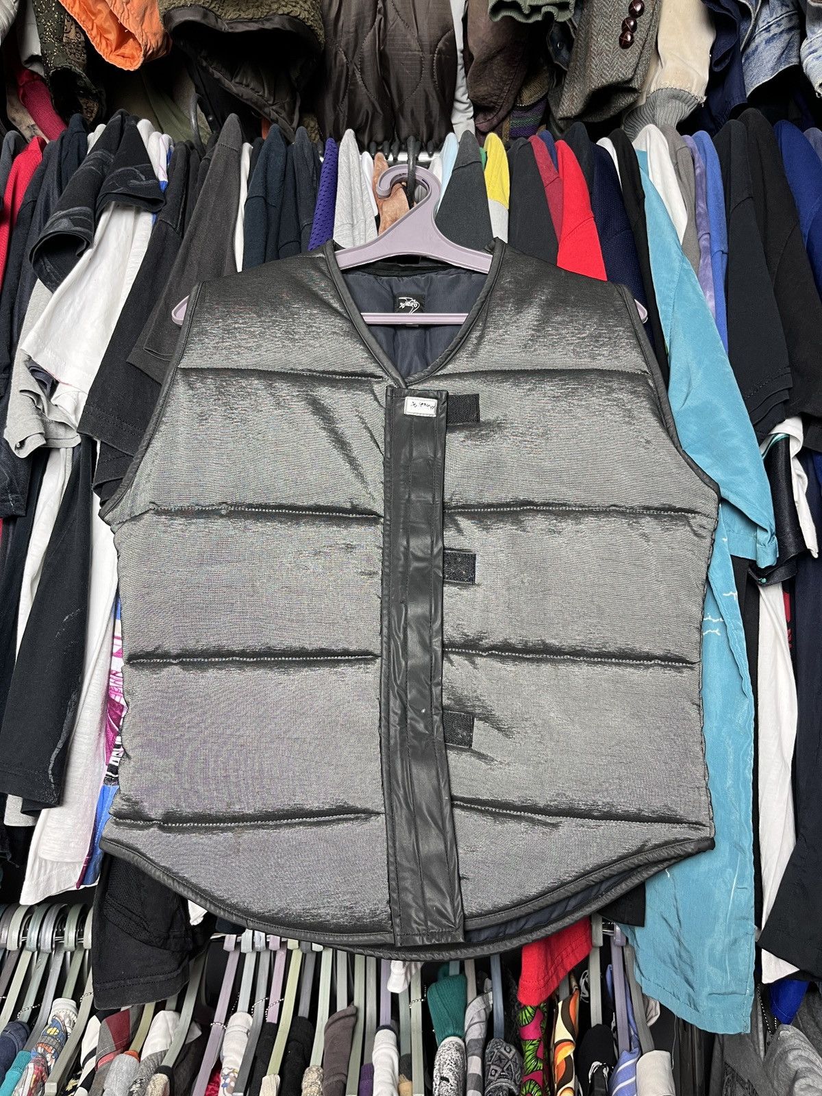 Vintage 1980s B.YOUNG MADE IN FRANCE AMAZING PUFF VEST - 2280 Size US M / EU 48-50 / 2 - 1 Thumbnail