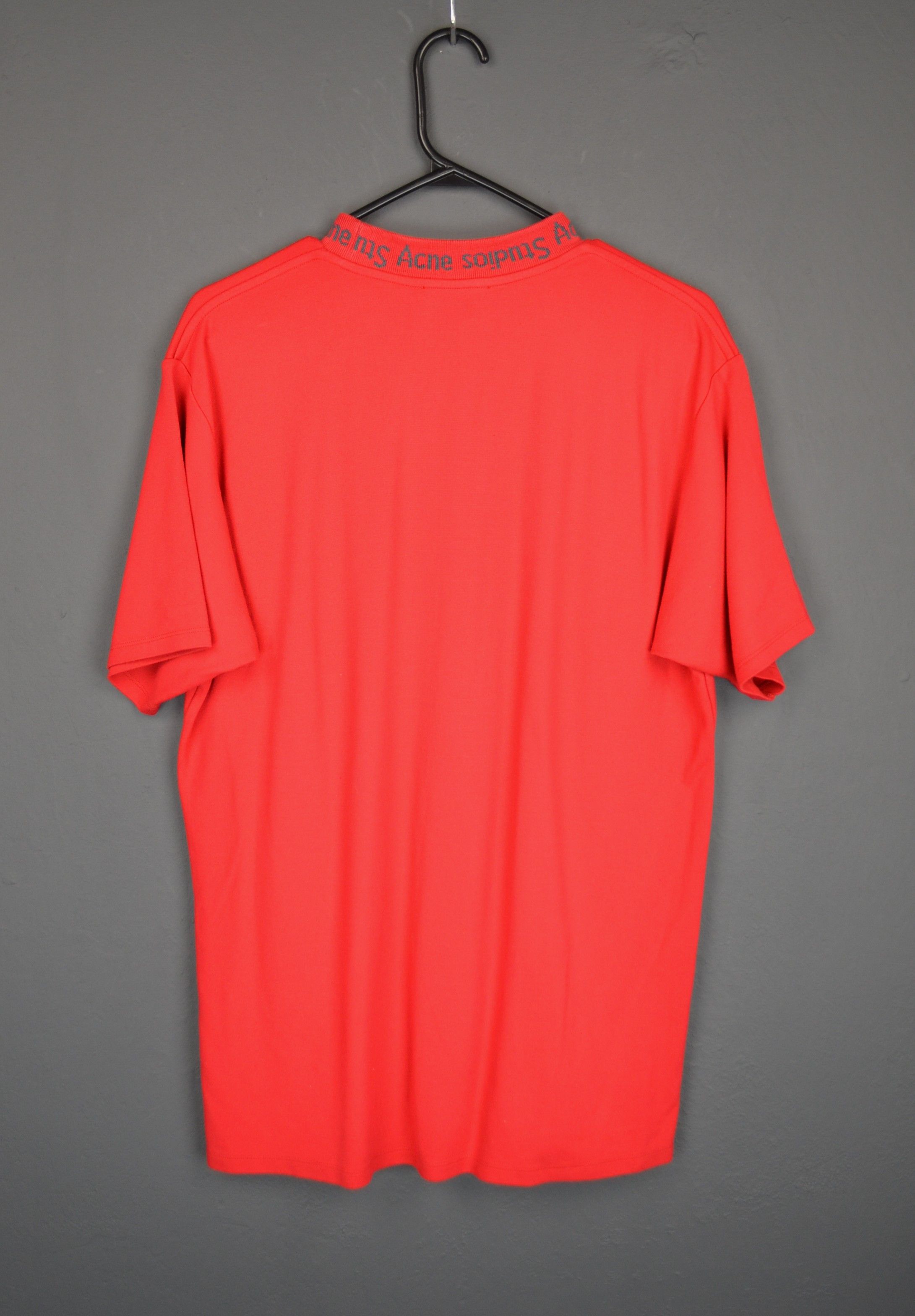 Acne Studios Acne Studios Red Navid Tshirt M Spellout Logo Size US M / EU 48-50 / 2 - 8 Thumbnail