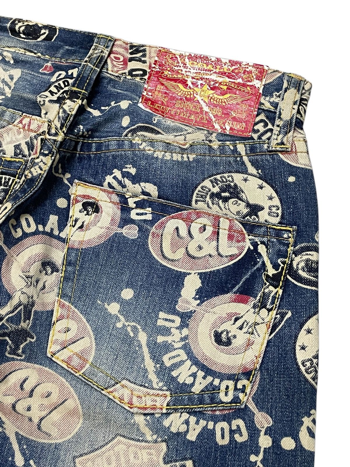 Hysteric Glamour Hysteric Glamour Style Co&Lu Japan All Over Print Jeans Size US 30 / EU 46 - 18 Thumbnail