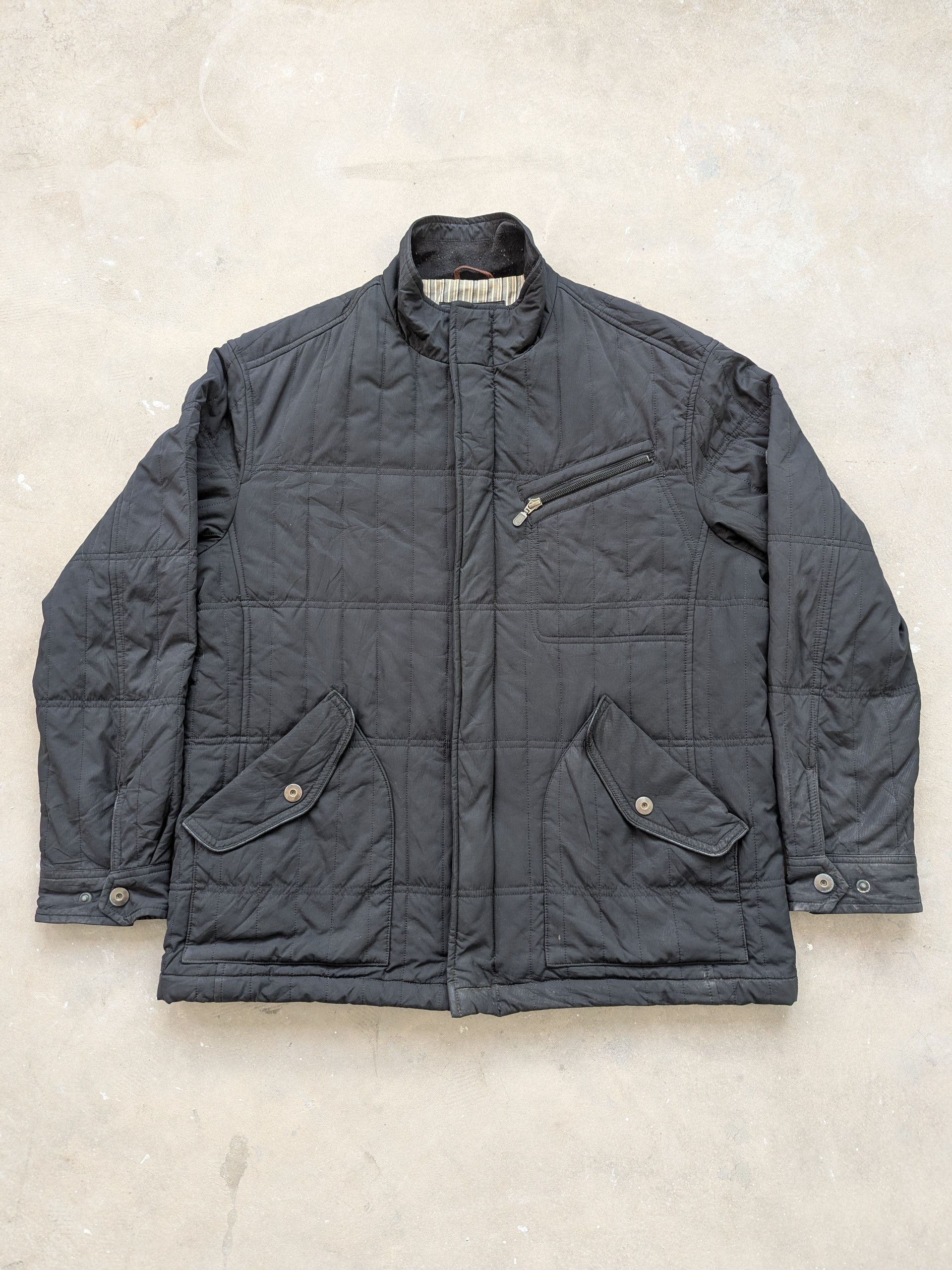ALAIN DELON × Japanese Brand × Vintage Vintage 1990s Alain Delon Quilted Utility Jacket Size US L / EU 52-54 / 3 - 1 Thumbnail
